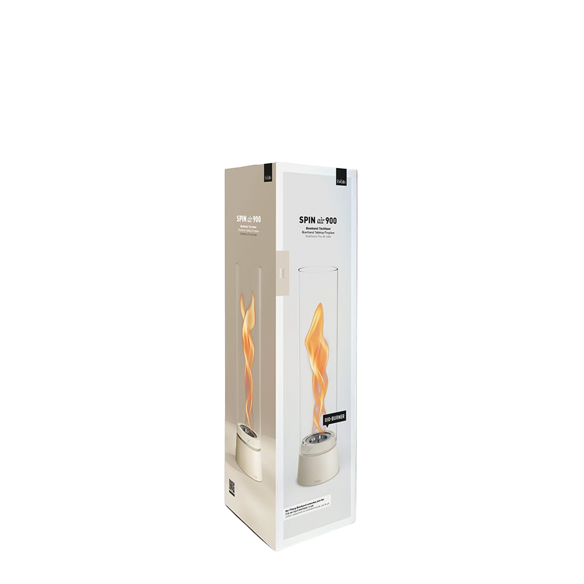 Tabletop Fireplace 900 Creme, gas-stove, Flame, Verpackung, Packung, modern-therm