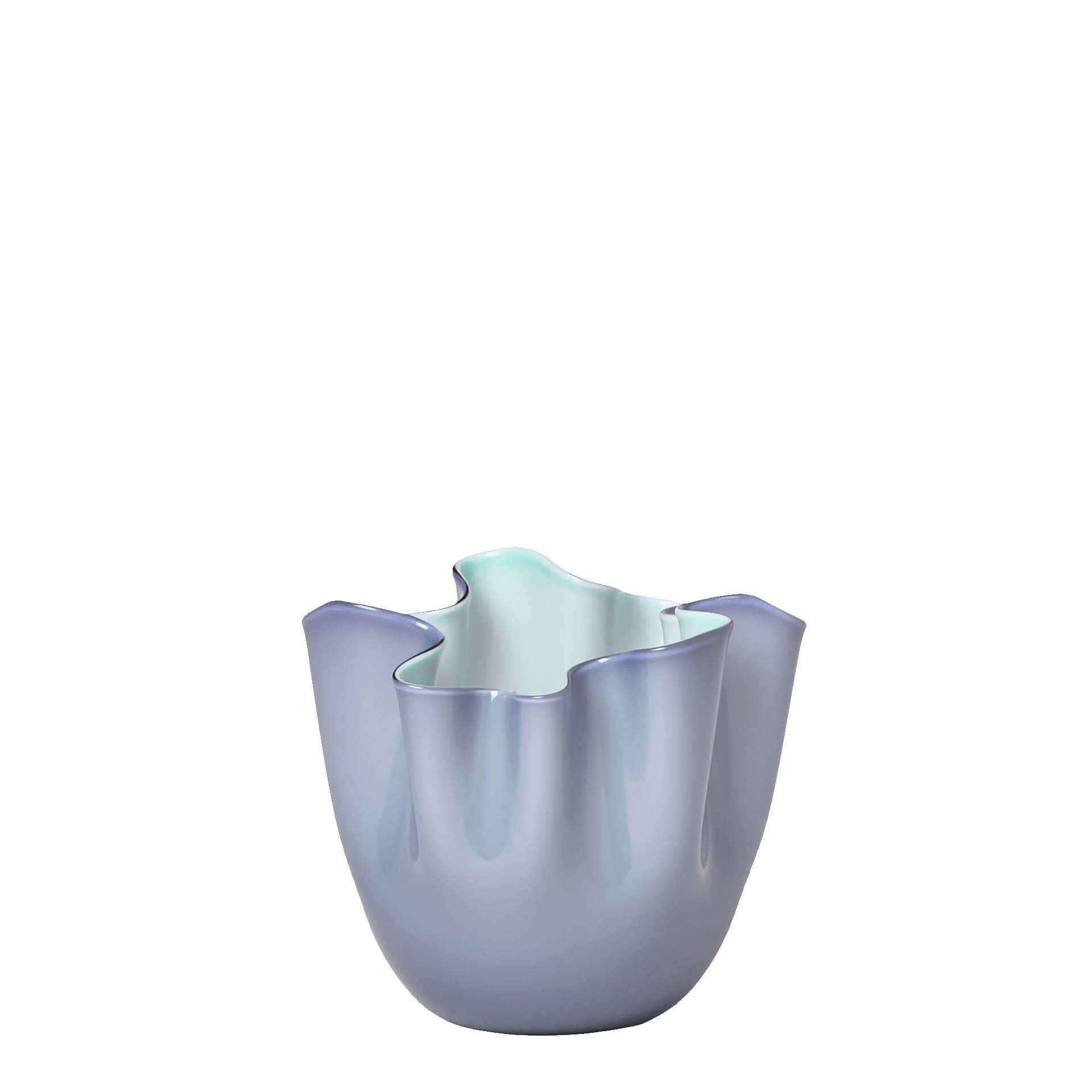 Venini Fazzoletto Vase Lilla Menta 13 cm