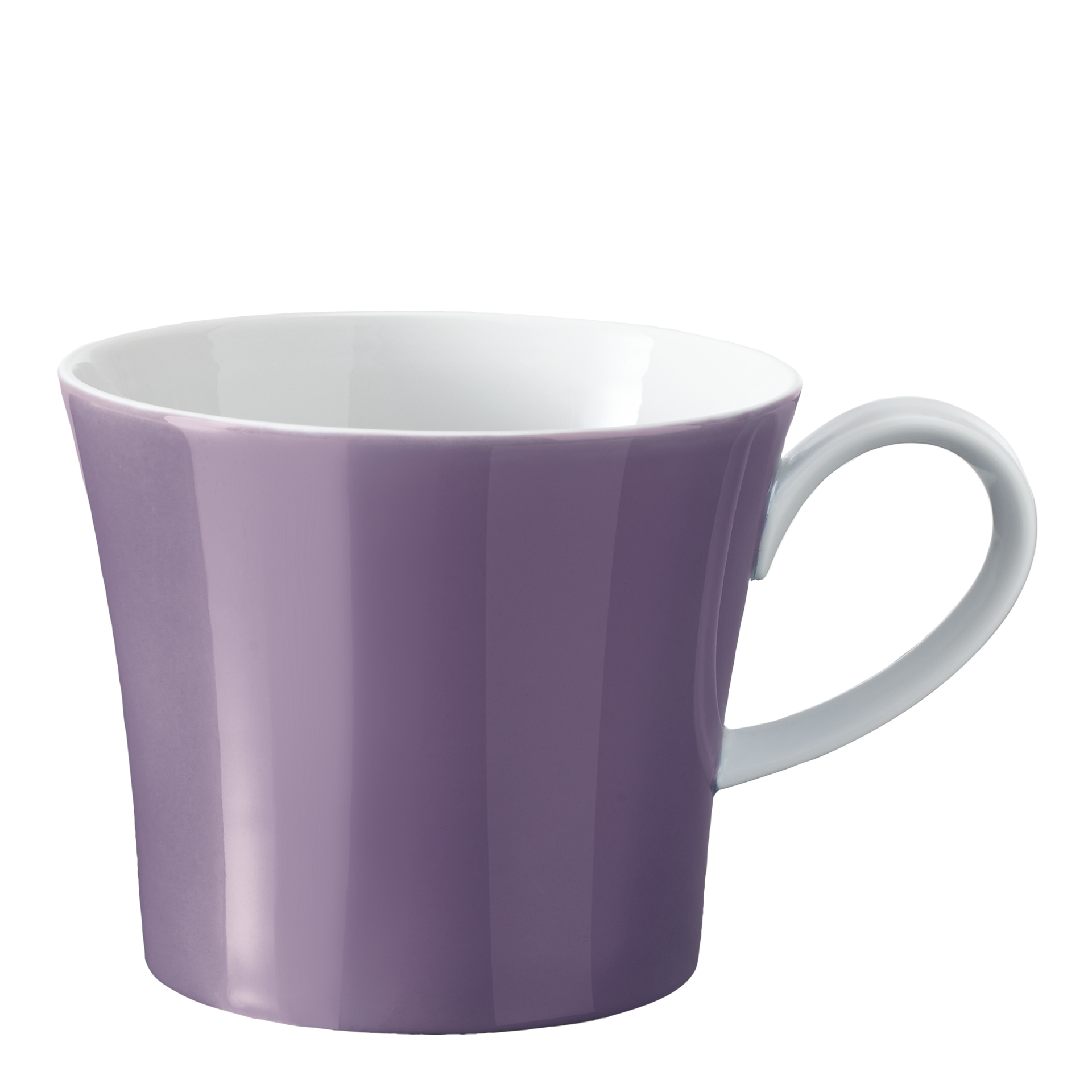Breakfast Cup Schöneberg 0.30 l, Becher, Tasse, Keramik, Lila, Dreiecksfacetten