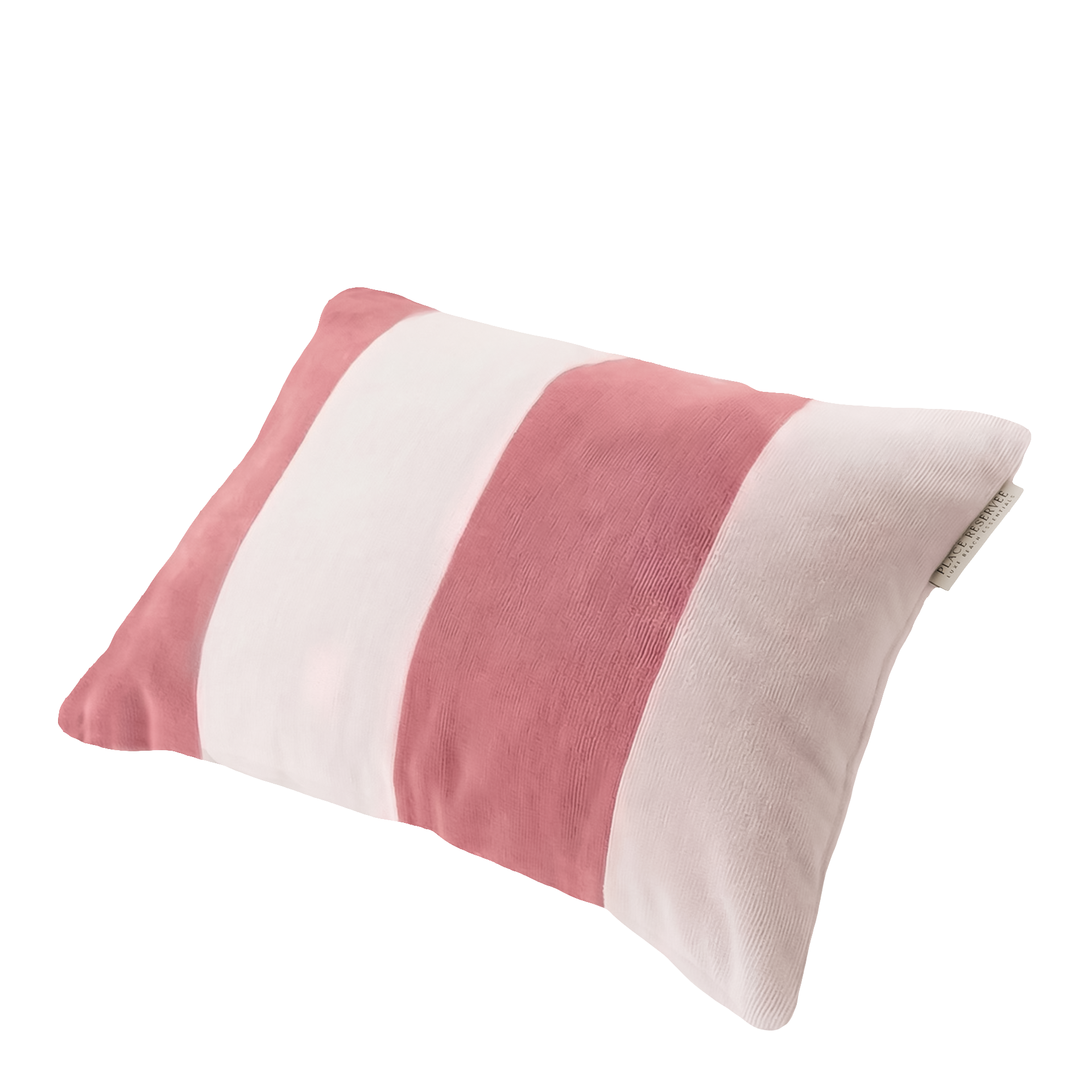 Place Reservee Classic Kissen 30x40 cm Pink Lemonade, Kissen, Kissenbezug, Streifen, Rosa, Textil