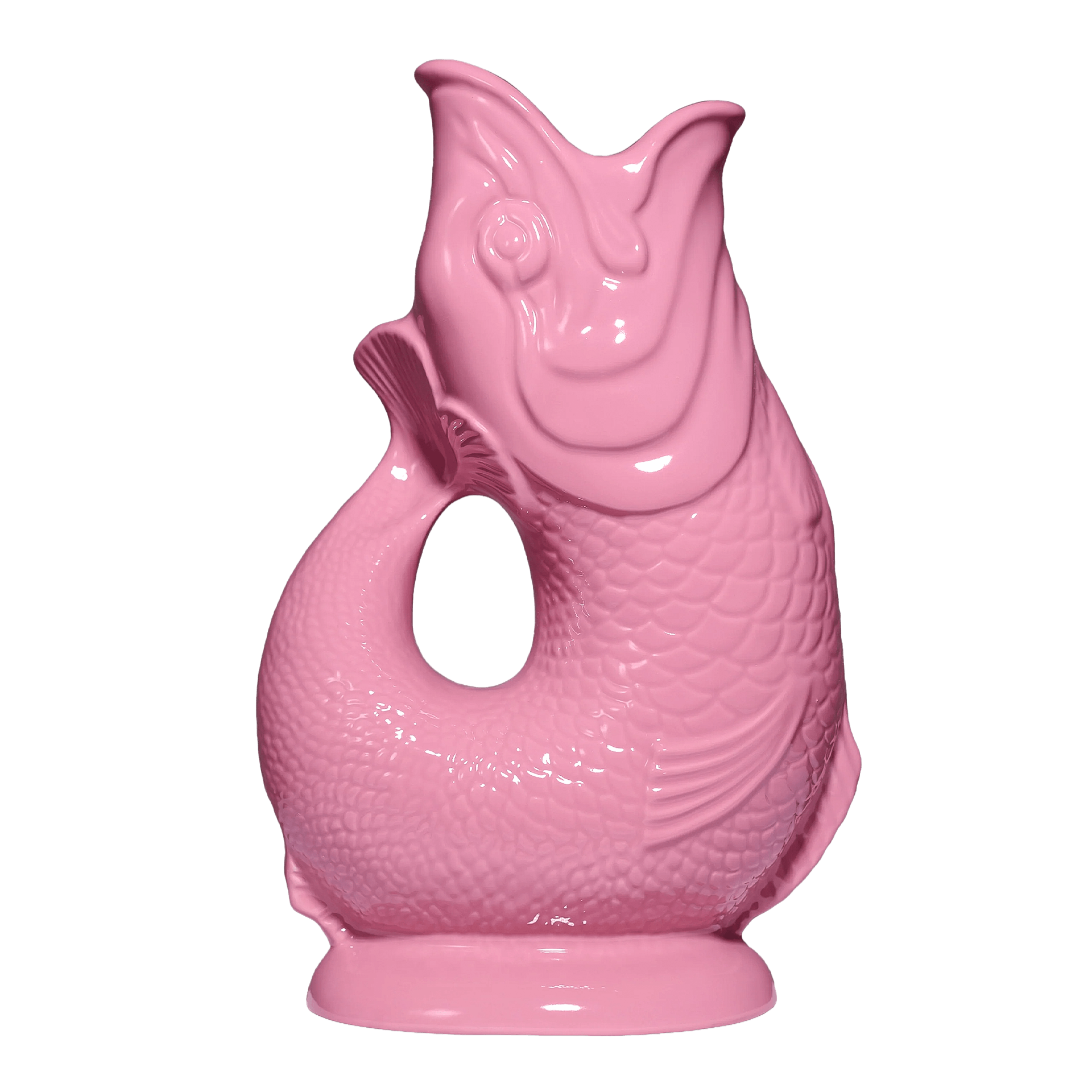 Jug pink XL 1.20 l, Kaffeekanne, Kannenform?, Rosa Keramik, Fischform?, Kunstkeramik