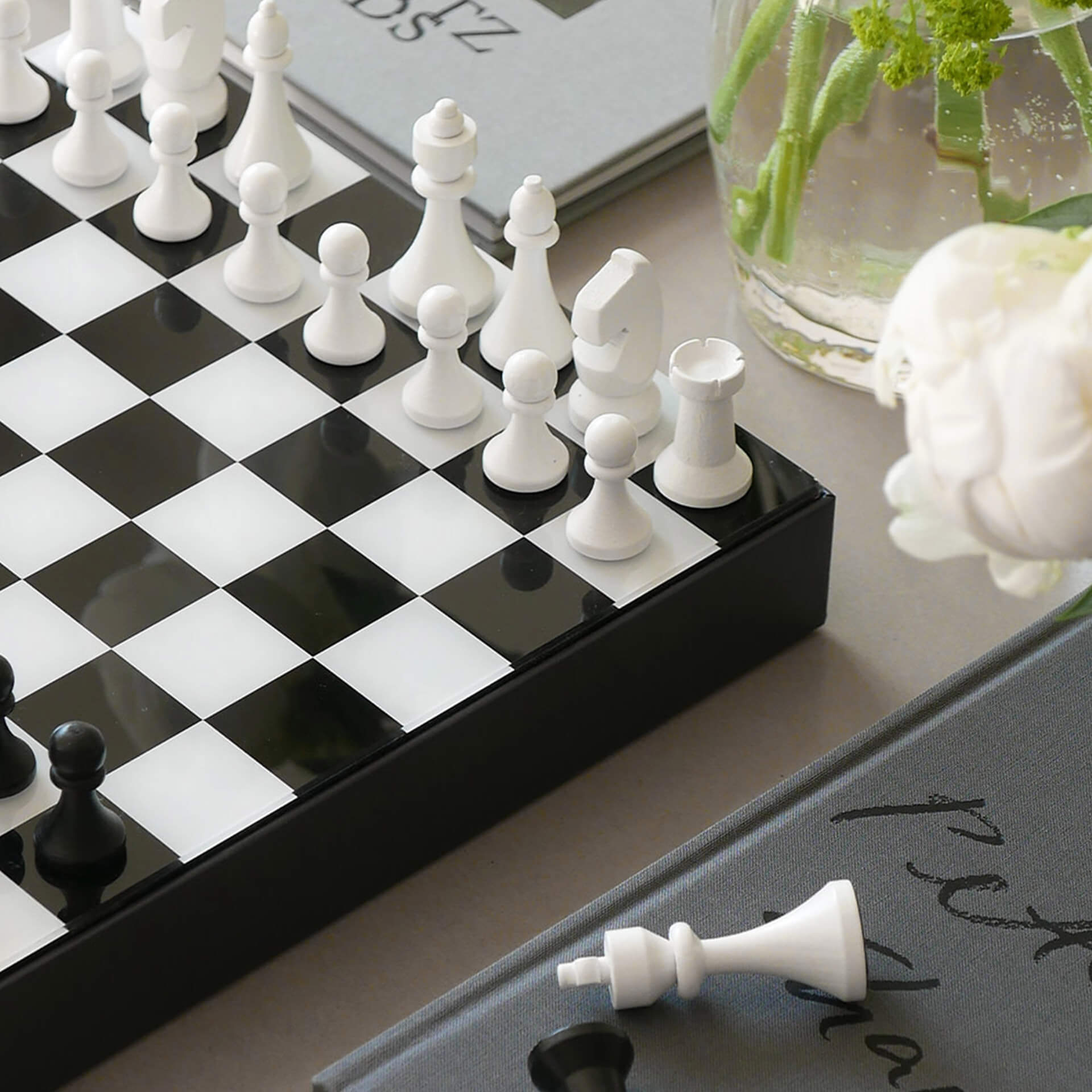 PRINTWORKS Classic Chess Schwarz