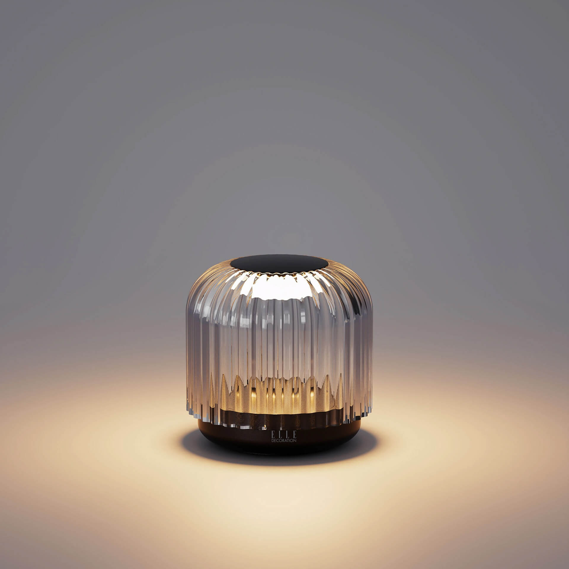 ELLE DECORATION LED-Tischlampe GRENELLE schwarz