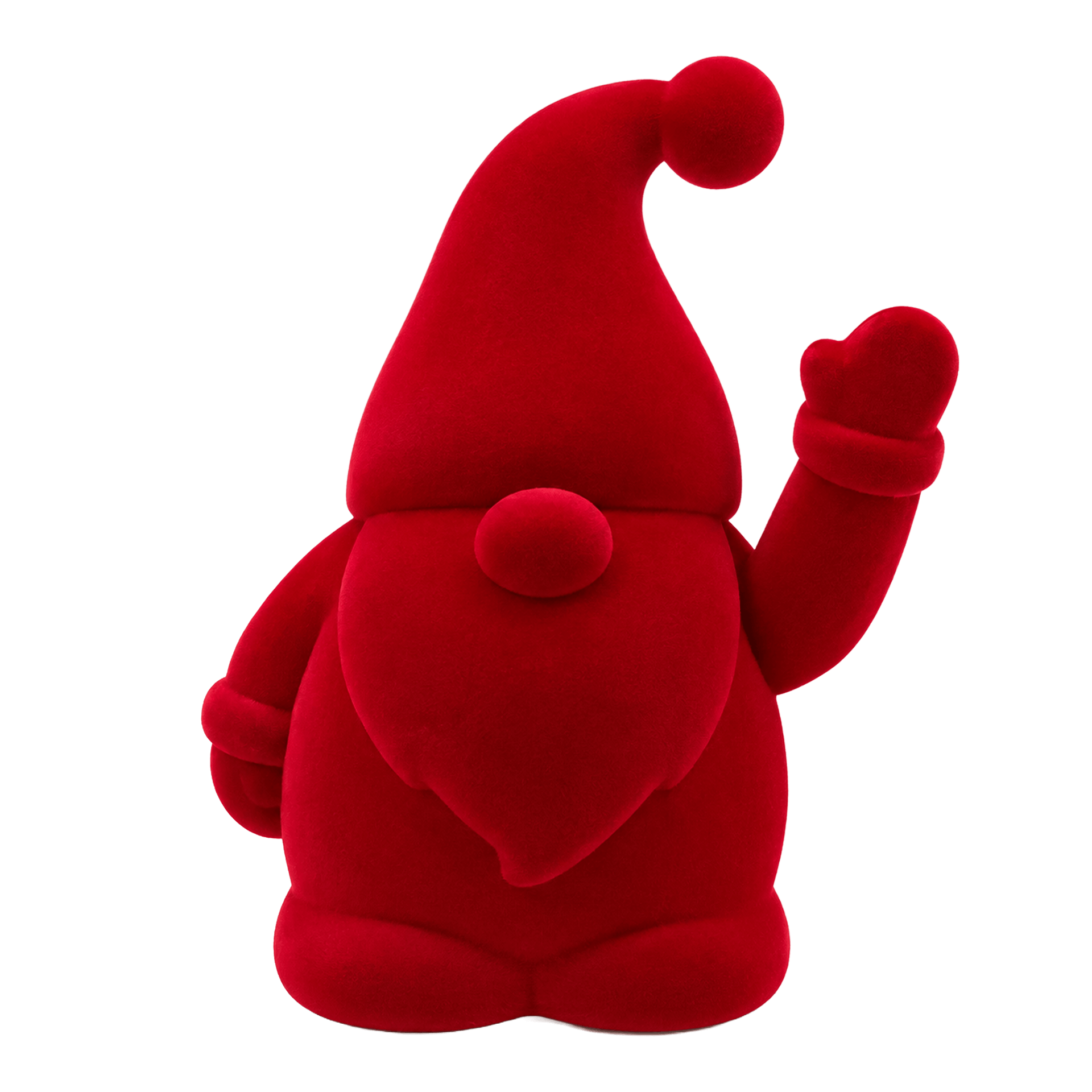 Winke-Wichtel Samt Rot 16,5 cm