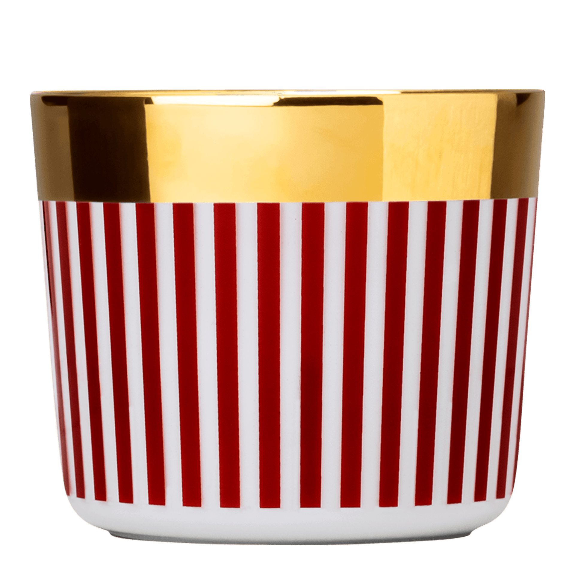SIEGER by Fürstenberg SIP OF GOLD RED POP Champagnerbecher Vertical Stripes