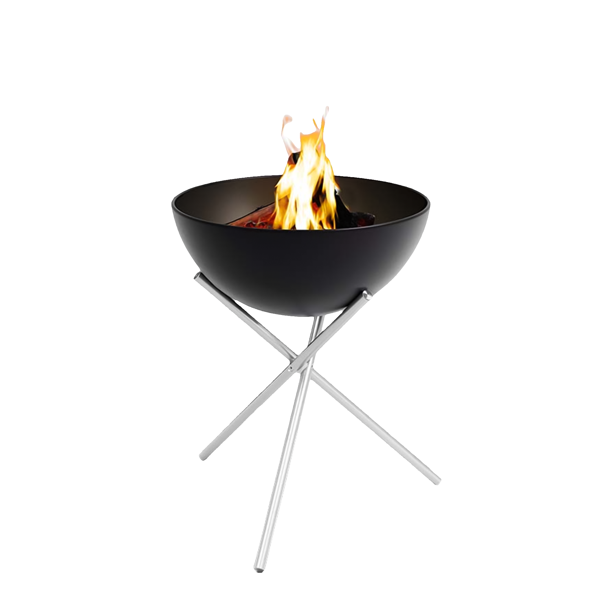 Fire Bowl 57 with tripod, Feuerschale, Schale, Feuerkorb, Outdoor, Grillstab