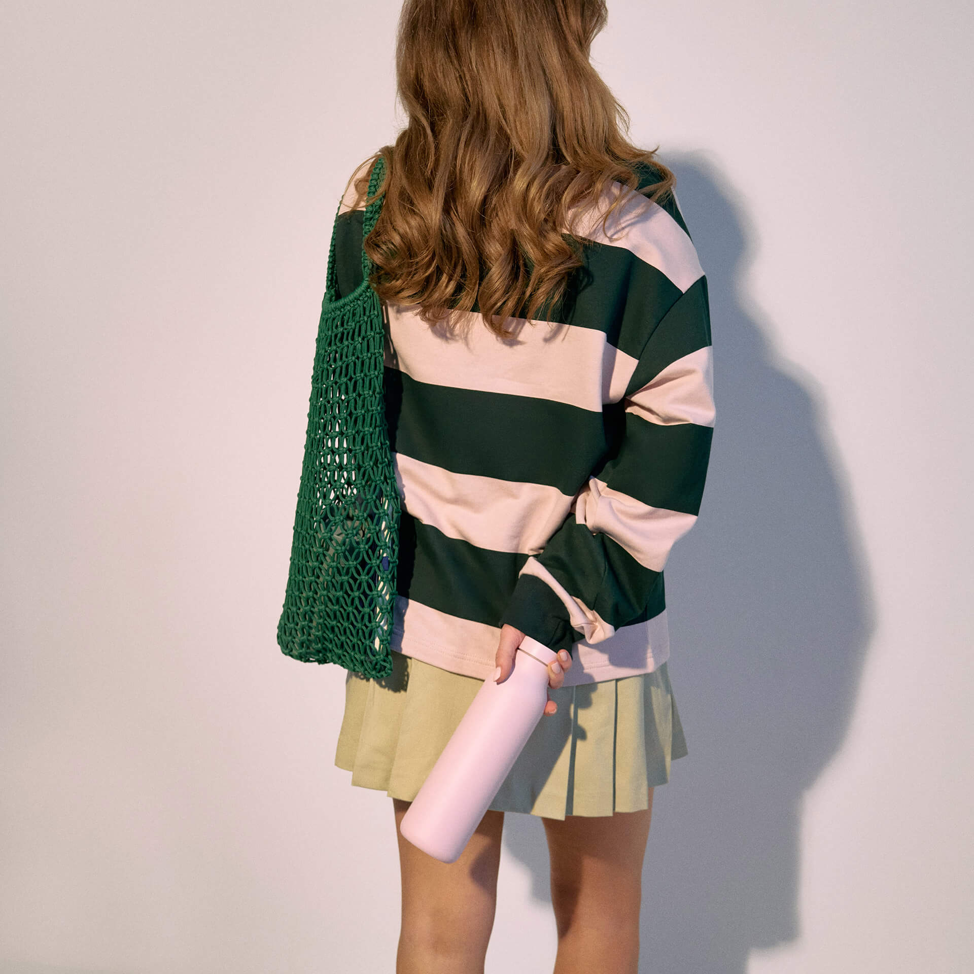 Urban Thermo Flask Funky Ballerina 0.70 l, Strickpullover, Streifenpulli, Oversized, Toppe?, Netzbeutel