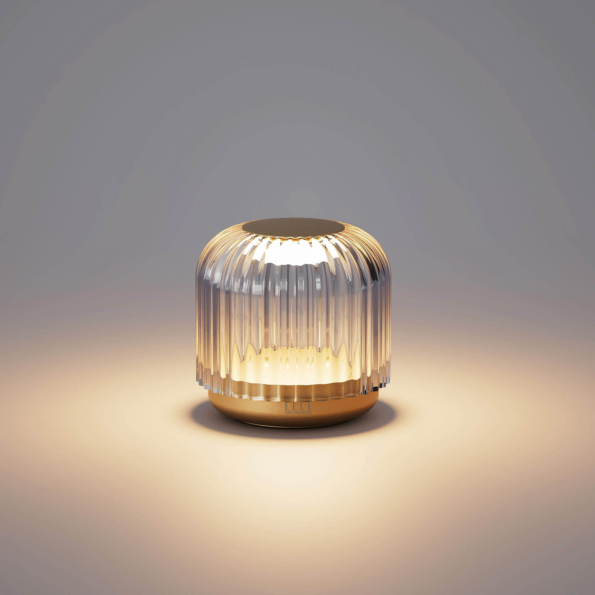 ELLE DECORATION LED-Tischlampe GRENELLE gold