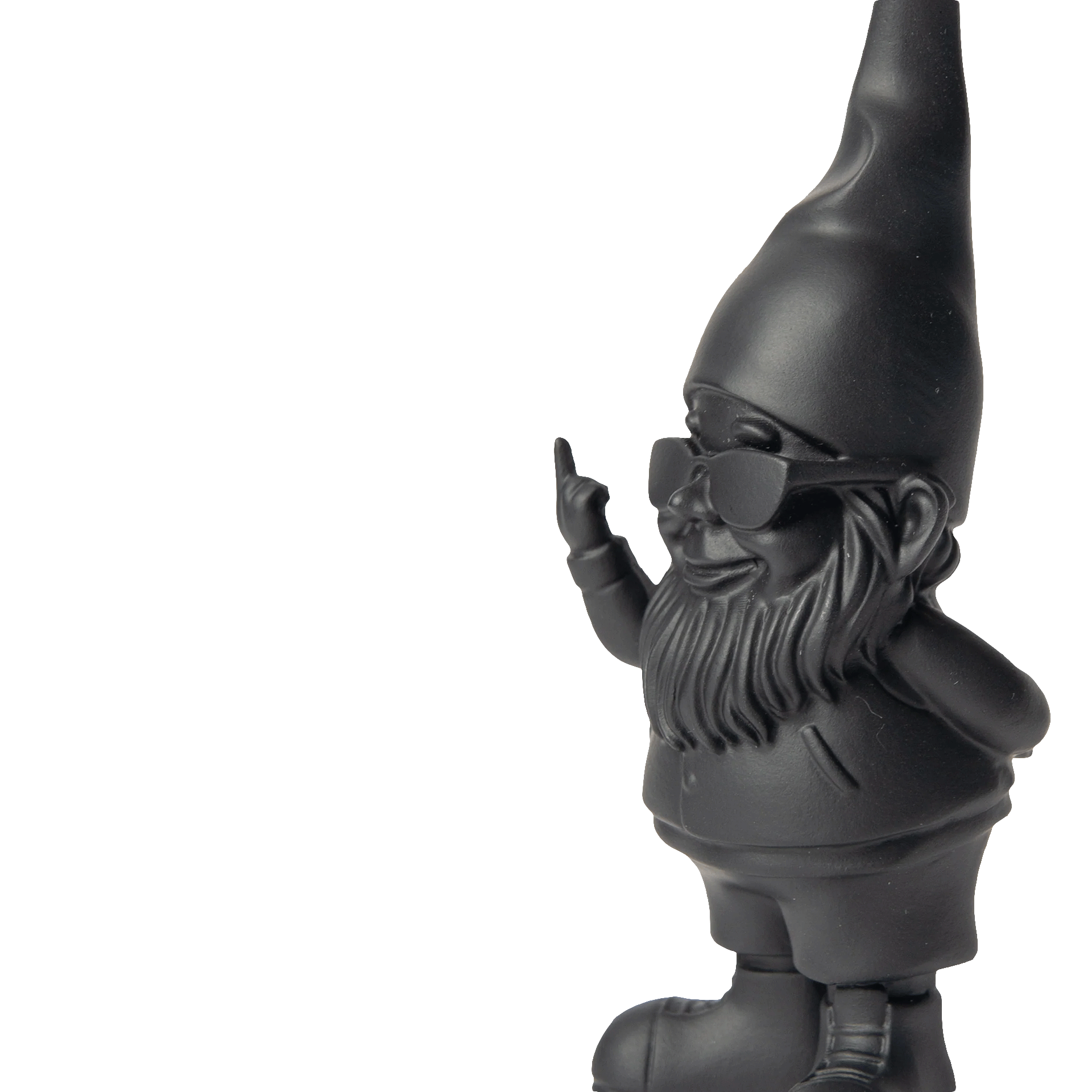 Gnome Bernado black 12 cm, Gnom, Gnomfigur, Gartenfigur, Skulptur, Kleinstfigur