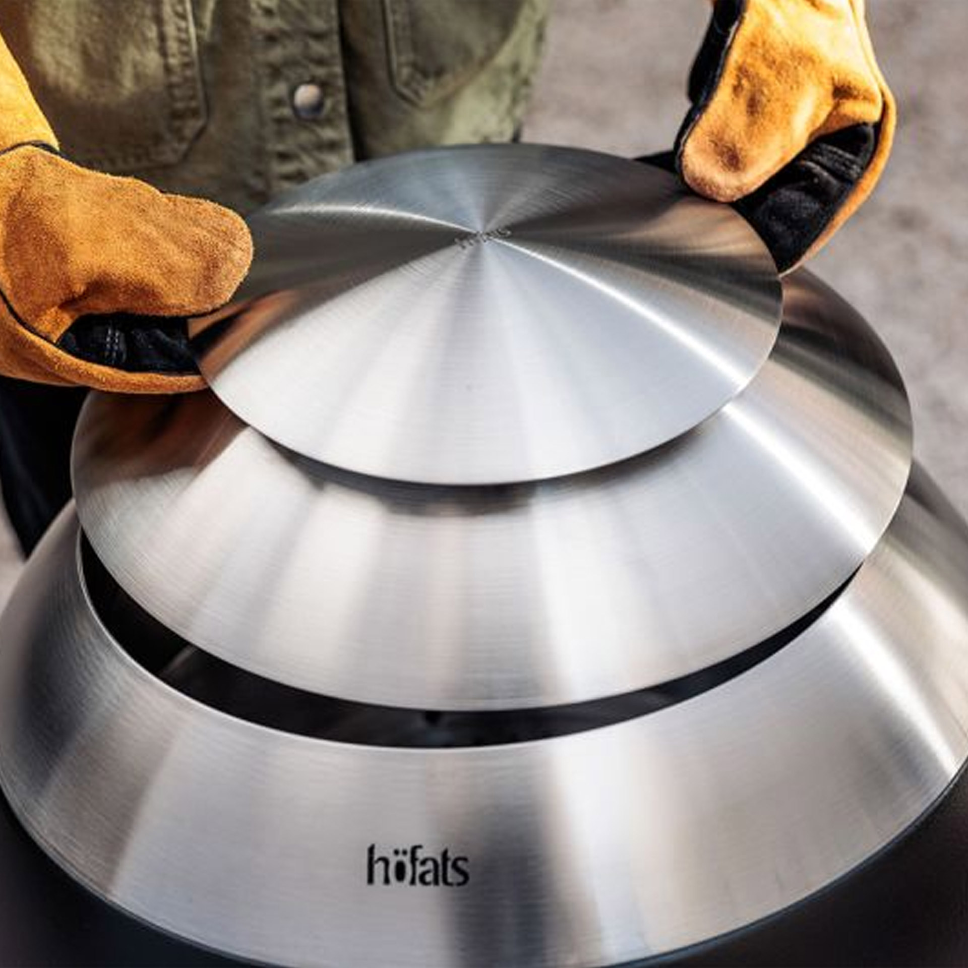 höfats Moon Deckel 55,  Edelstahl, Kolben, Kochgeschirr, Dampfgarer, Kessel
