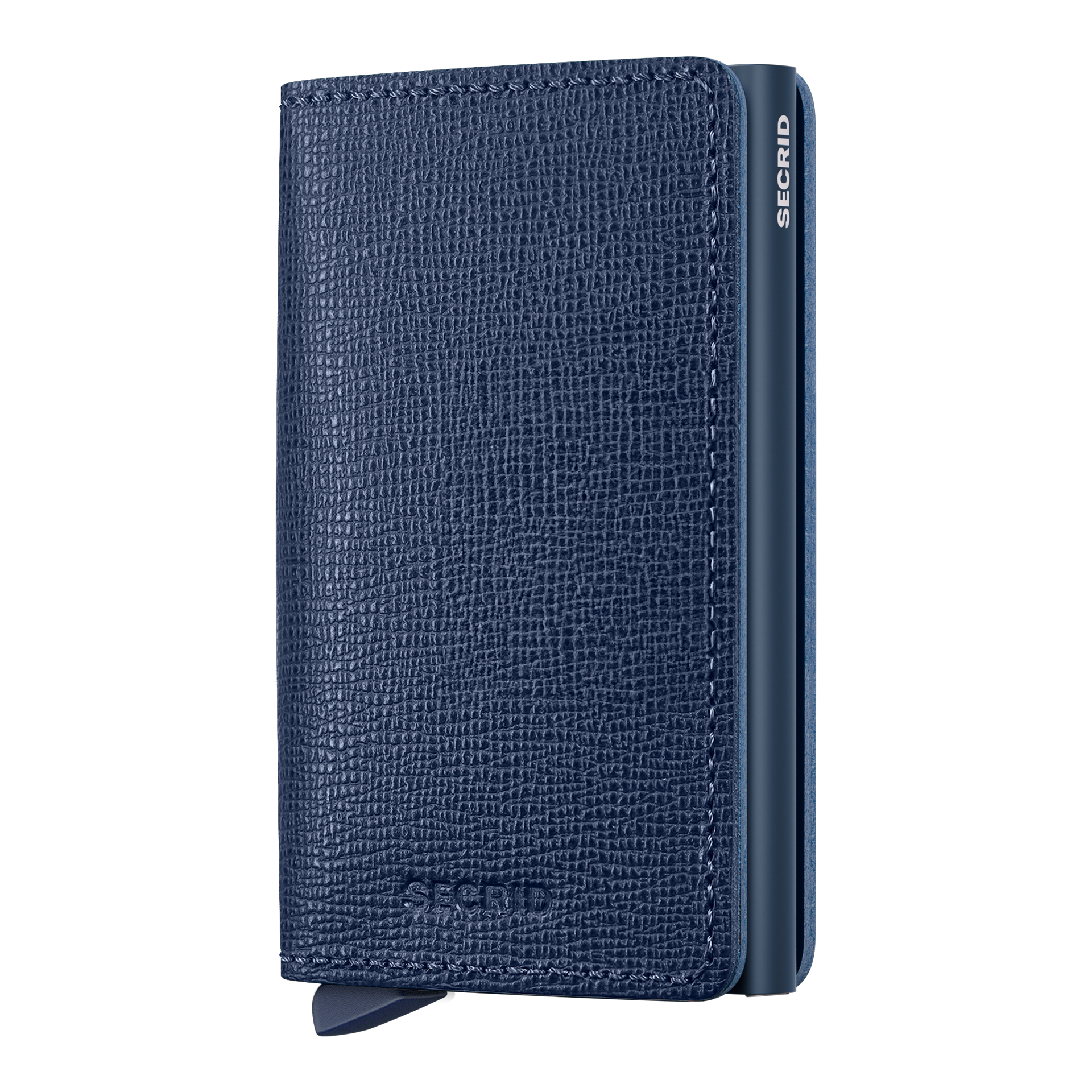 Slimwallet Navy, Hülle, Brieftasche, Leder, Blau, Secrid