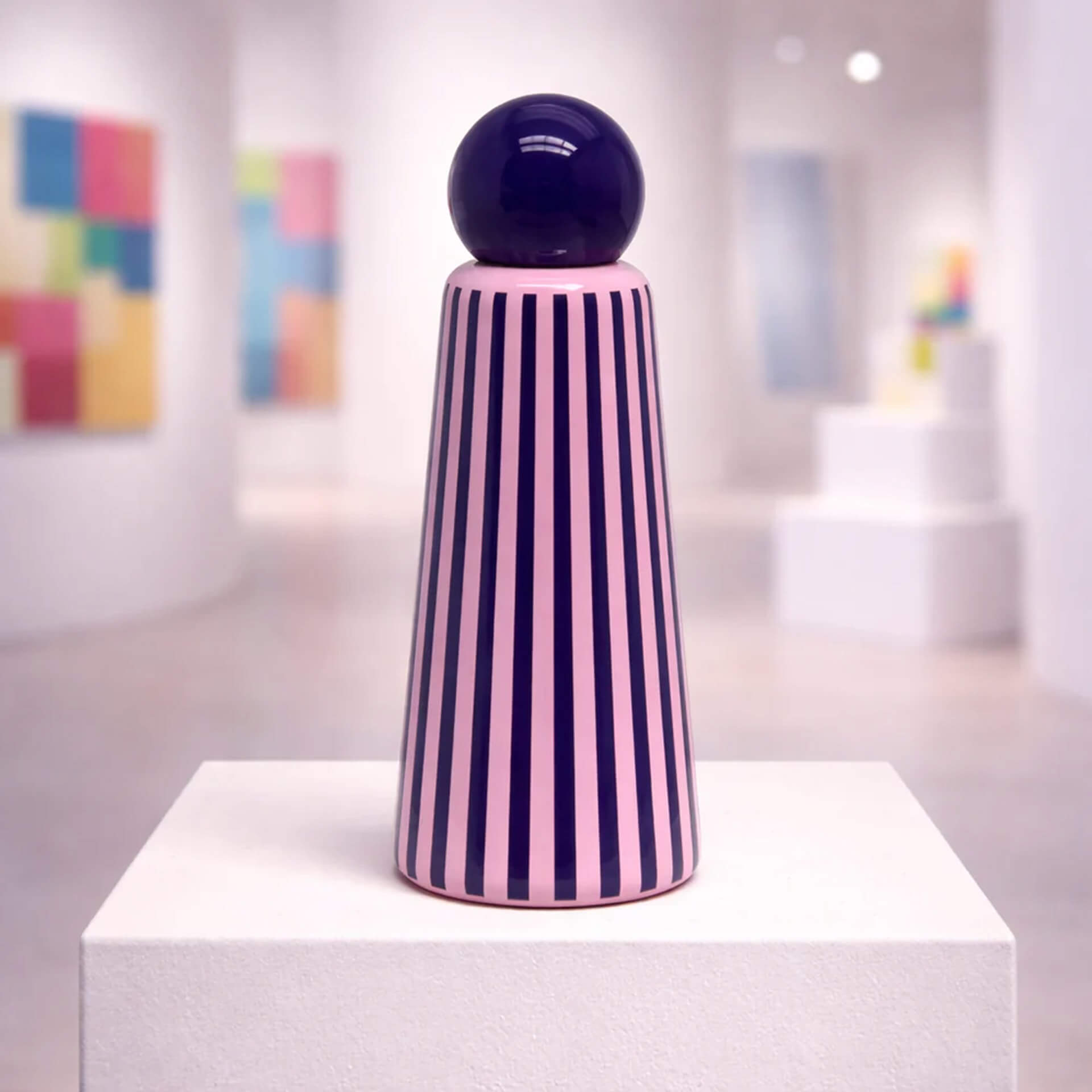 Lund Design House Skittle Trinkflasche pink & indigo