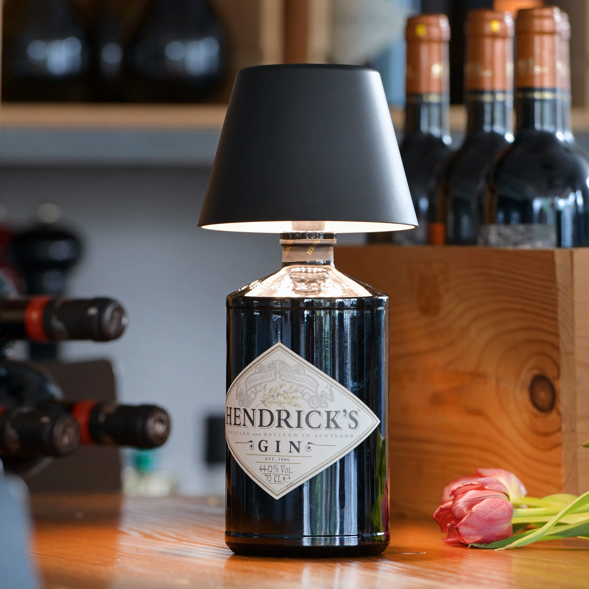 LED Bottle Light Dimmable Black