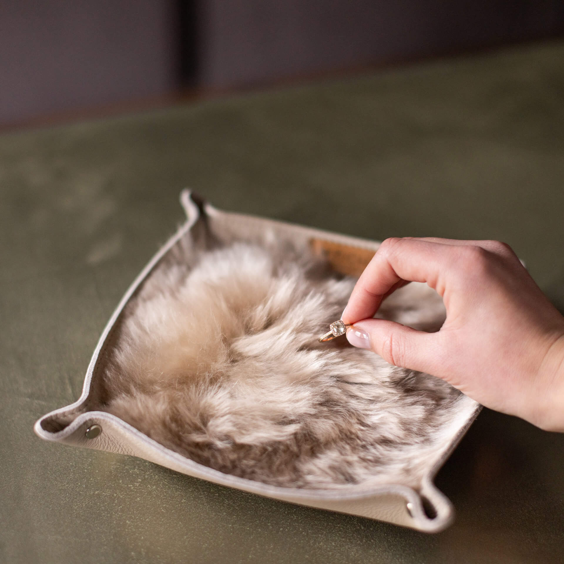 Weich Todo Taschenleerer Taupe Small