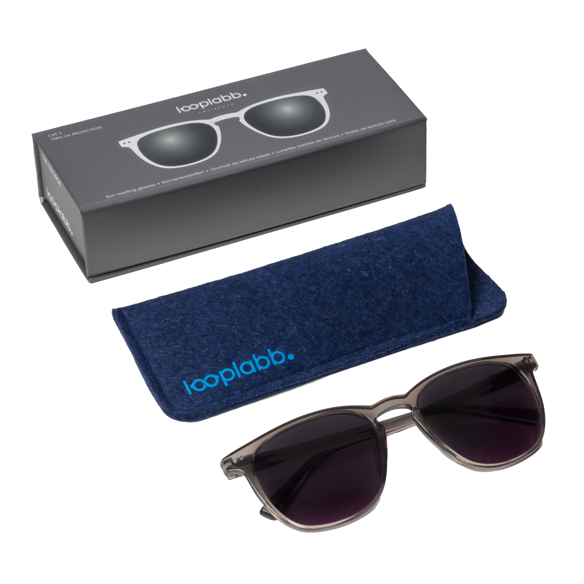 Looplabb Sonnenbrille THE GEORG SUN Crystal Black