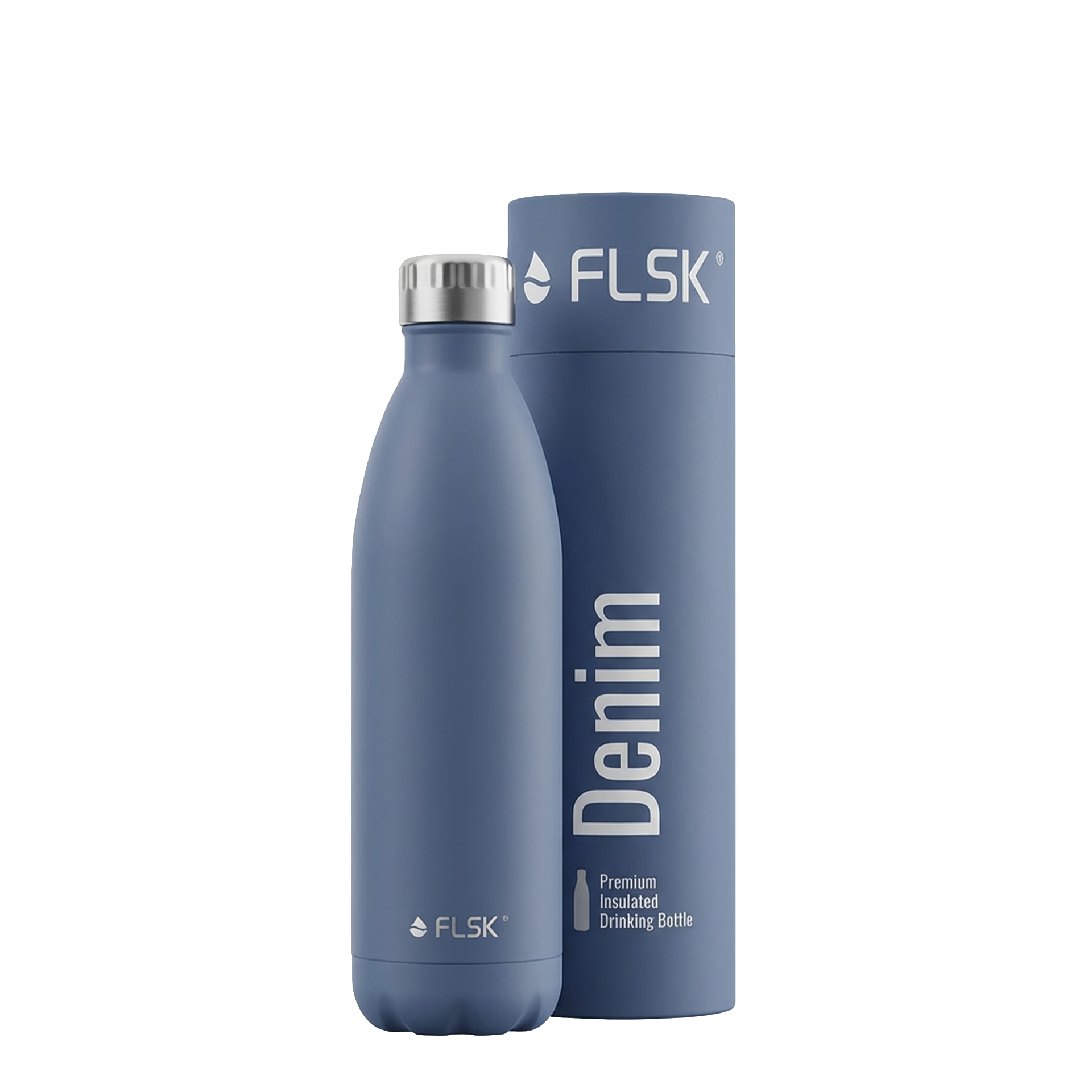 FLSK Trinkflasche Denim 0,75 l