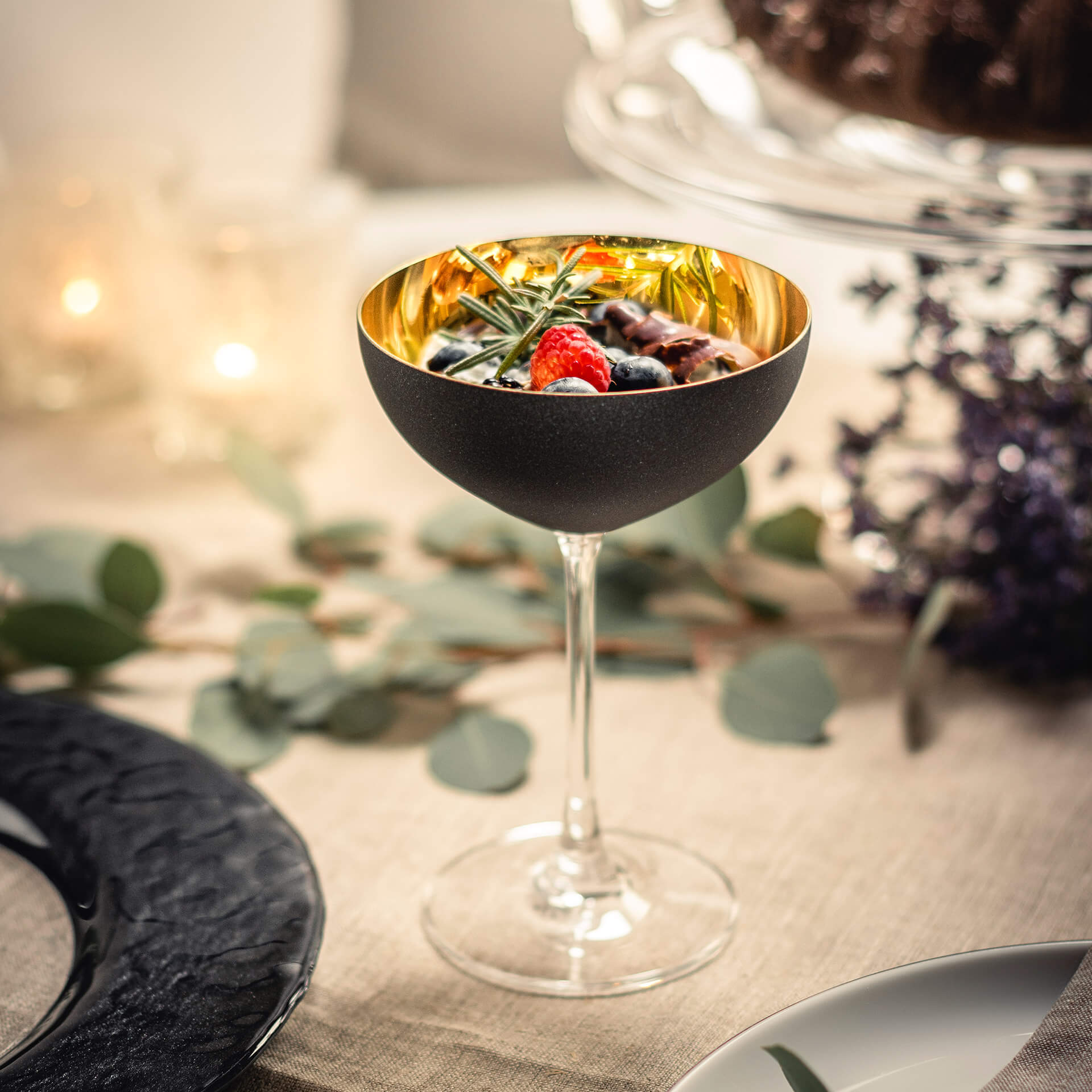 Eisch Dessertschale Cosmo Schwarz