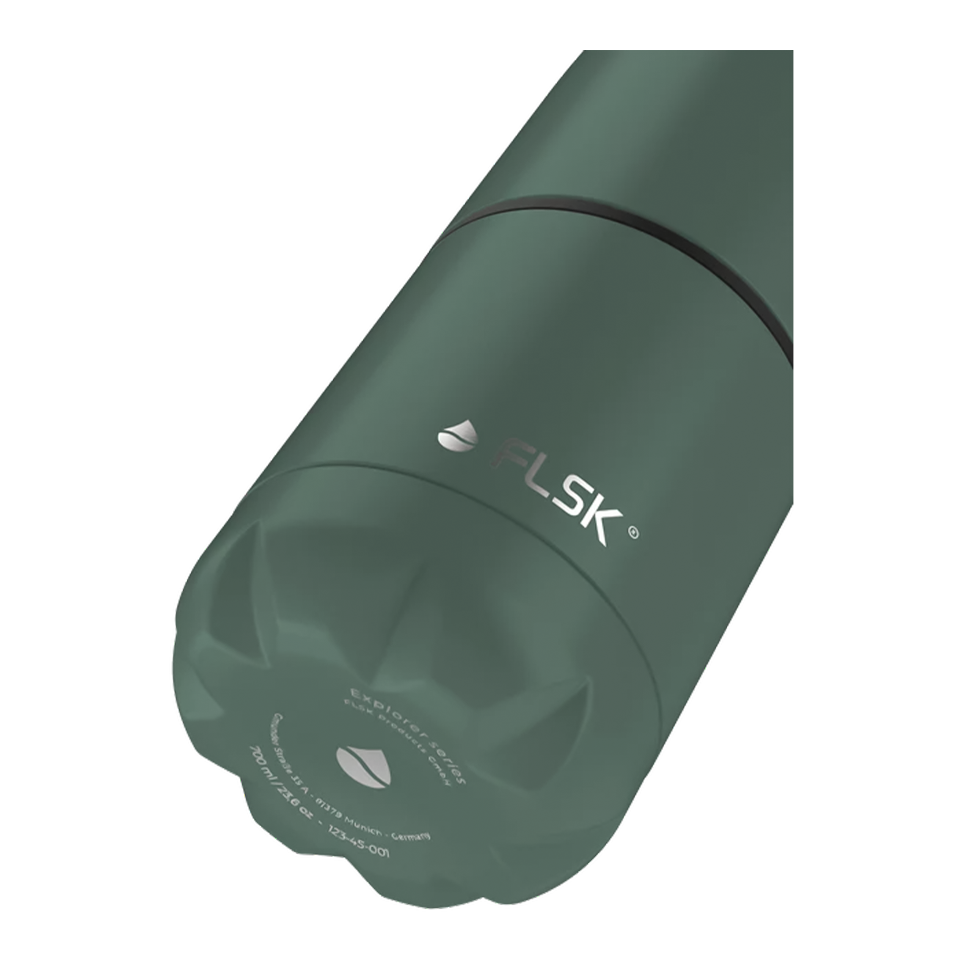 FLSK Trinkflache mit Becher Green 0.70 l