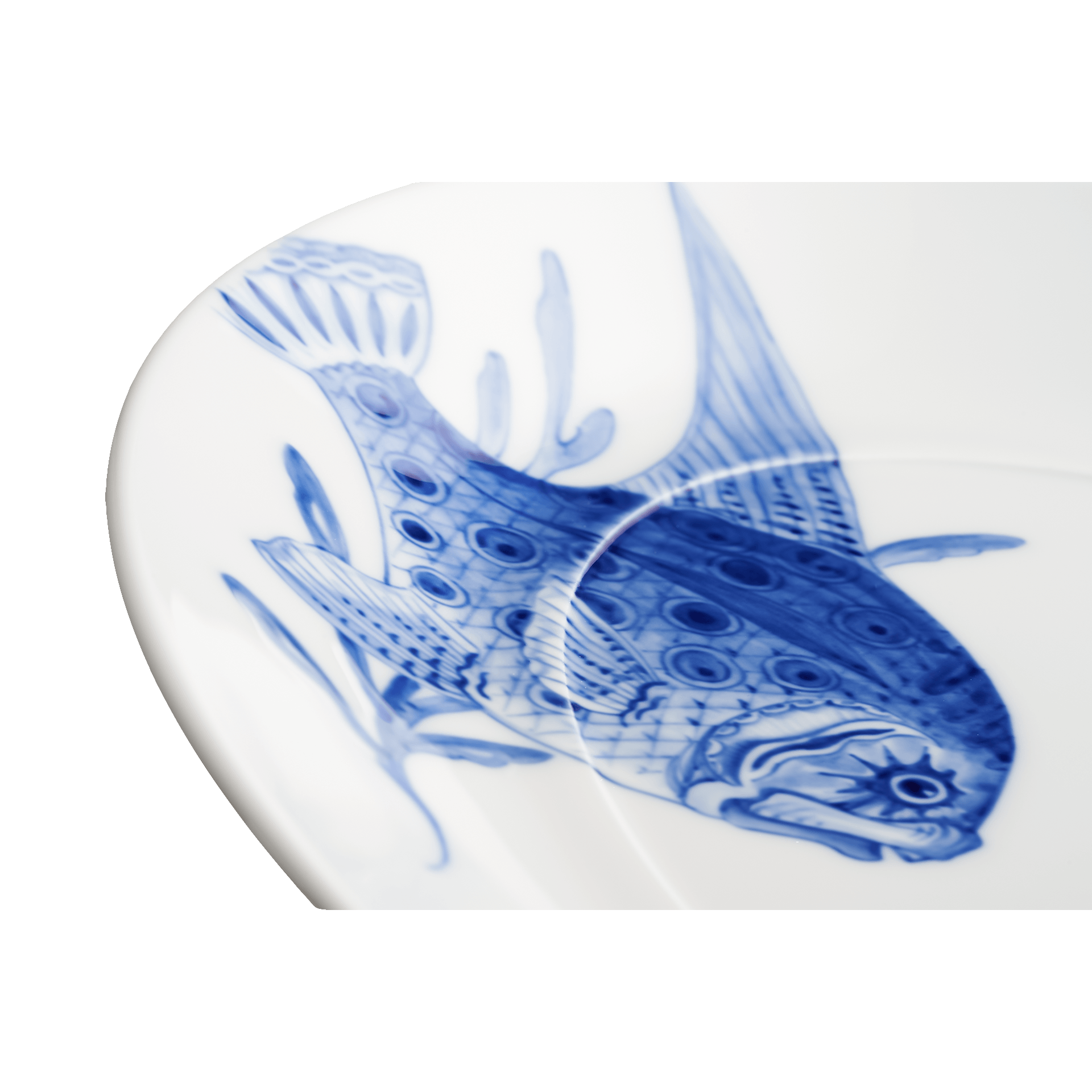 Meissen Cosmopolitan Blue Treasure Platte Fisch