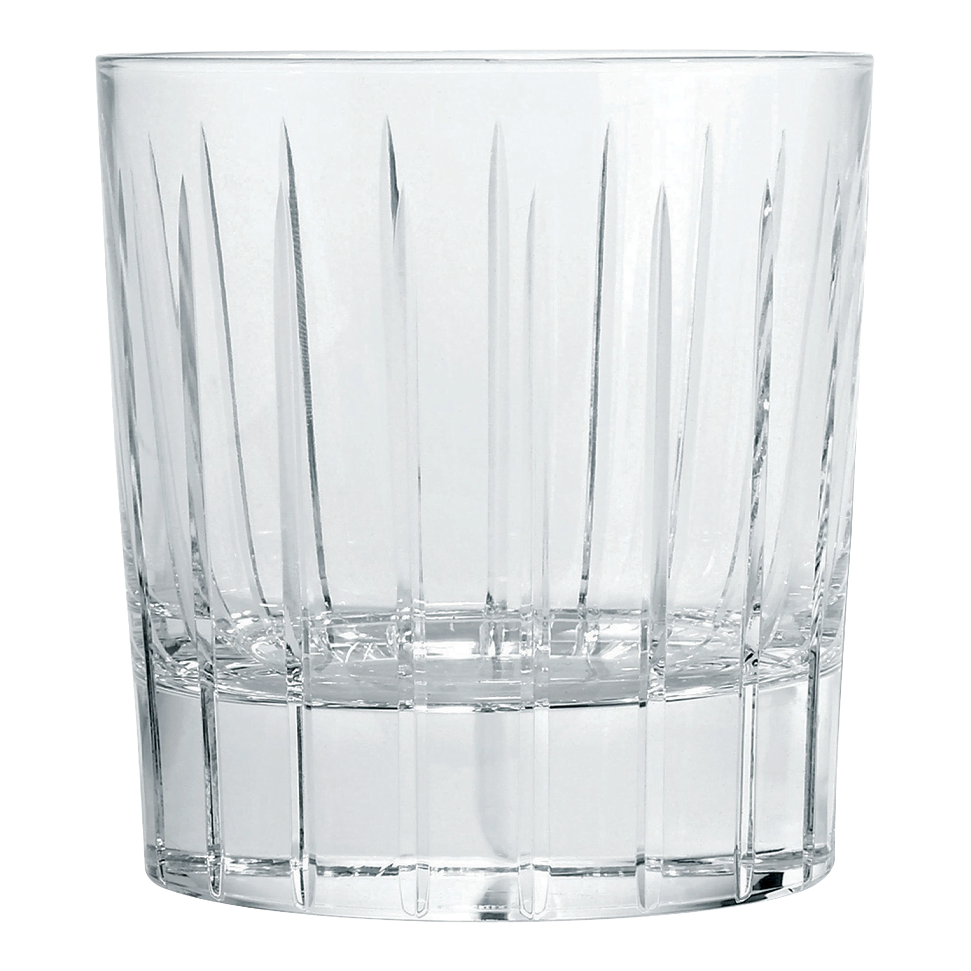 Whisky glass set of 2, Glas, Wasser-Glas, Kristall, Rillen-Design, Transluzent