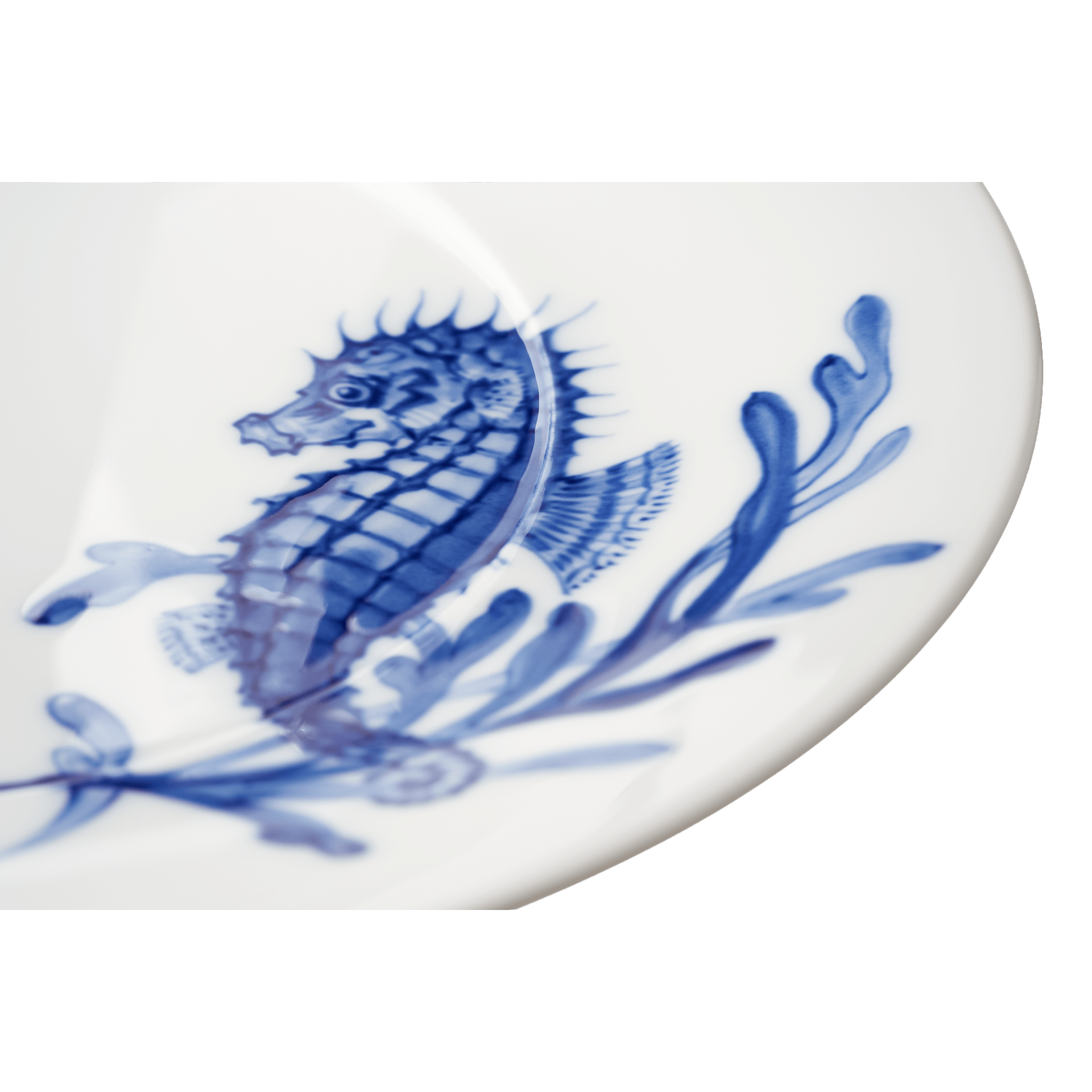 Meissen Cosmopolitan Blue Treasure Dessertelller Seepferd