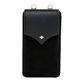 Any Di Phone Pouch Black Gold