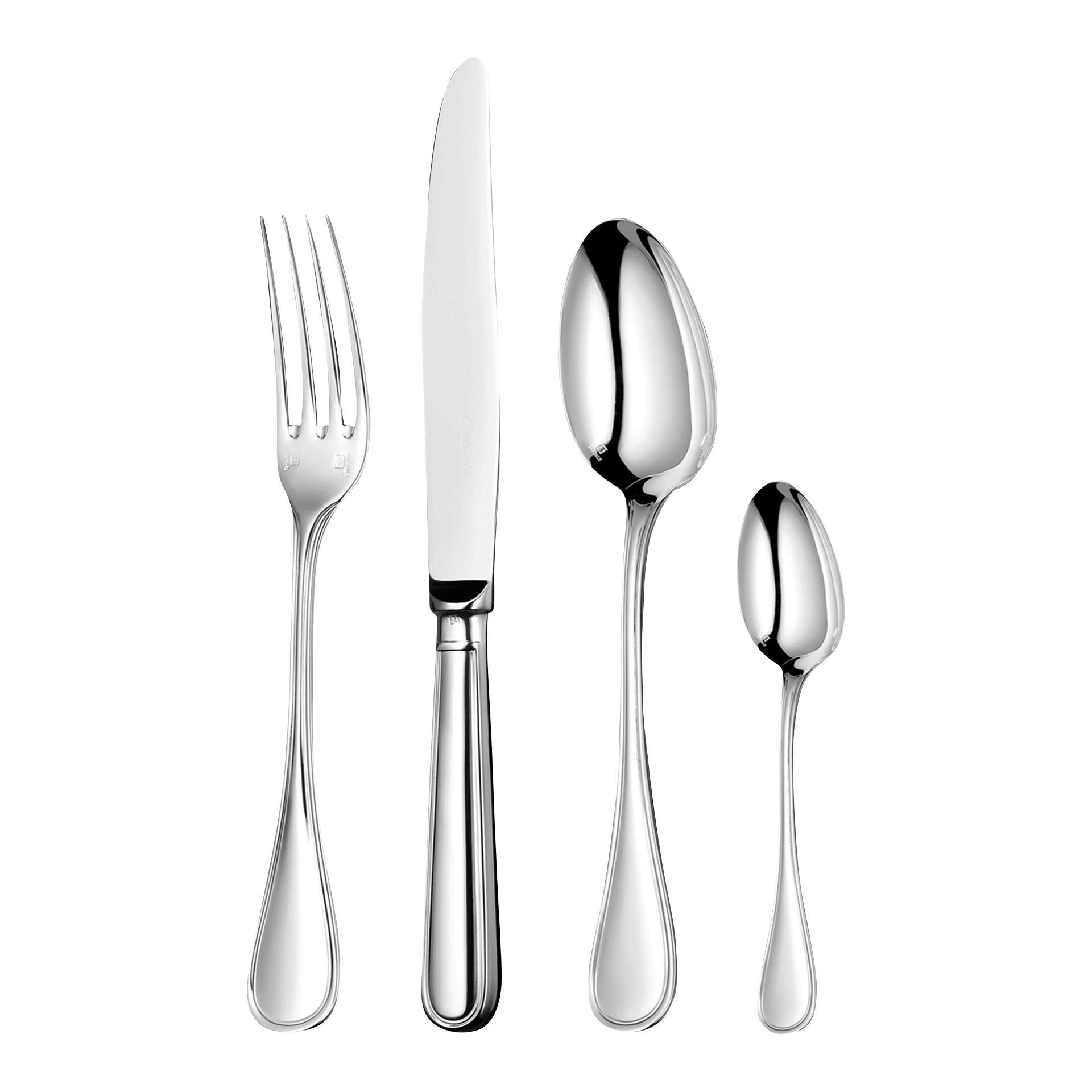 24-piece stainless steel cutlery set, Besteckset, Gabel, Messer, Löffel, Besteck