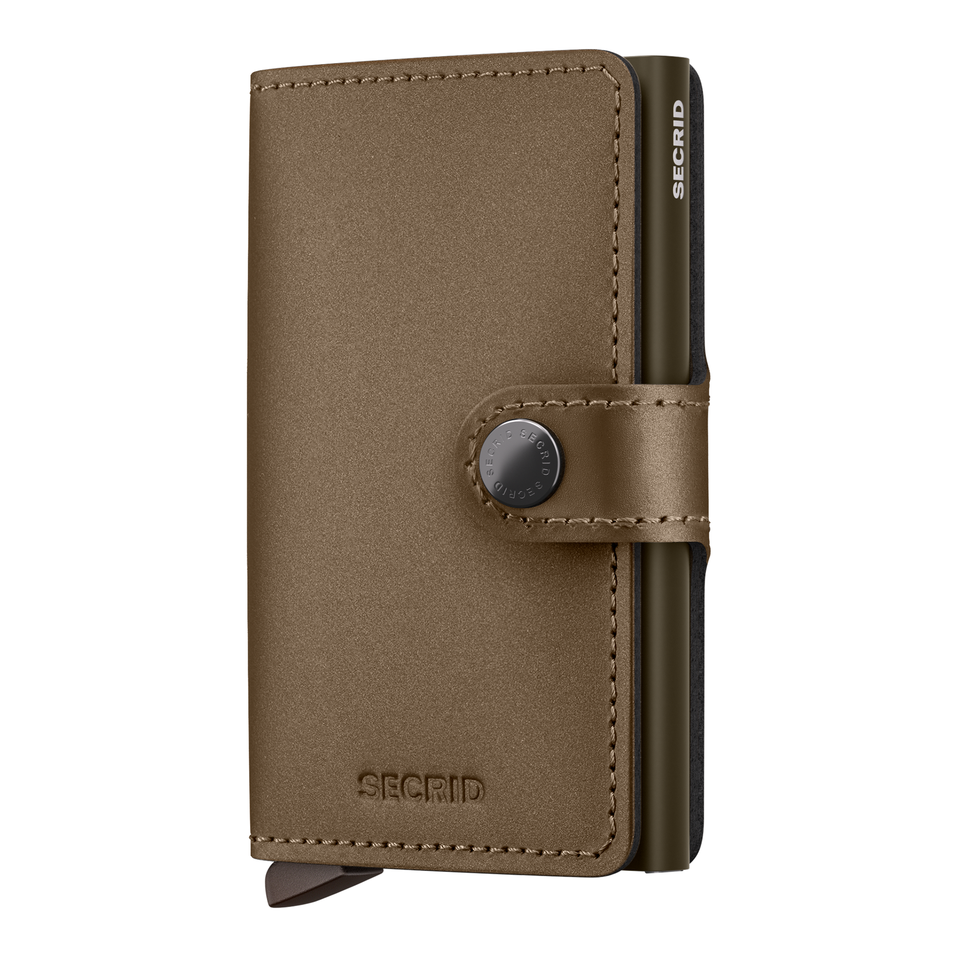 Miniwallet Bronze, wallet, leder, braun, kartenhalter, verschluss