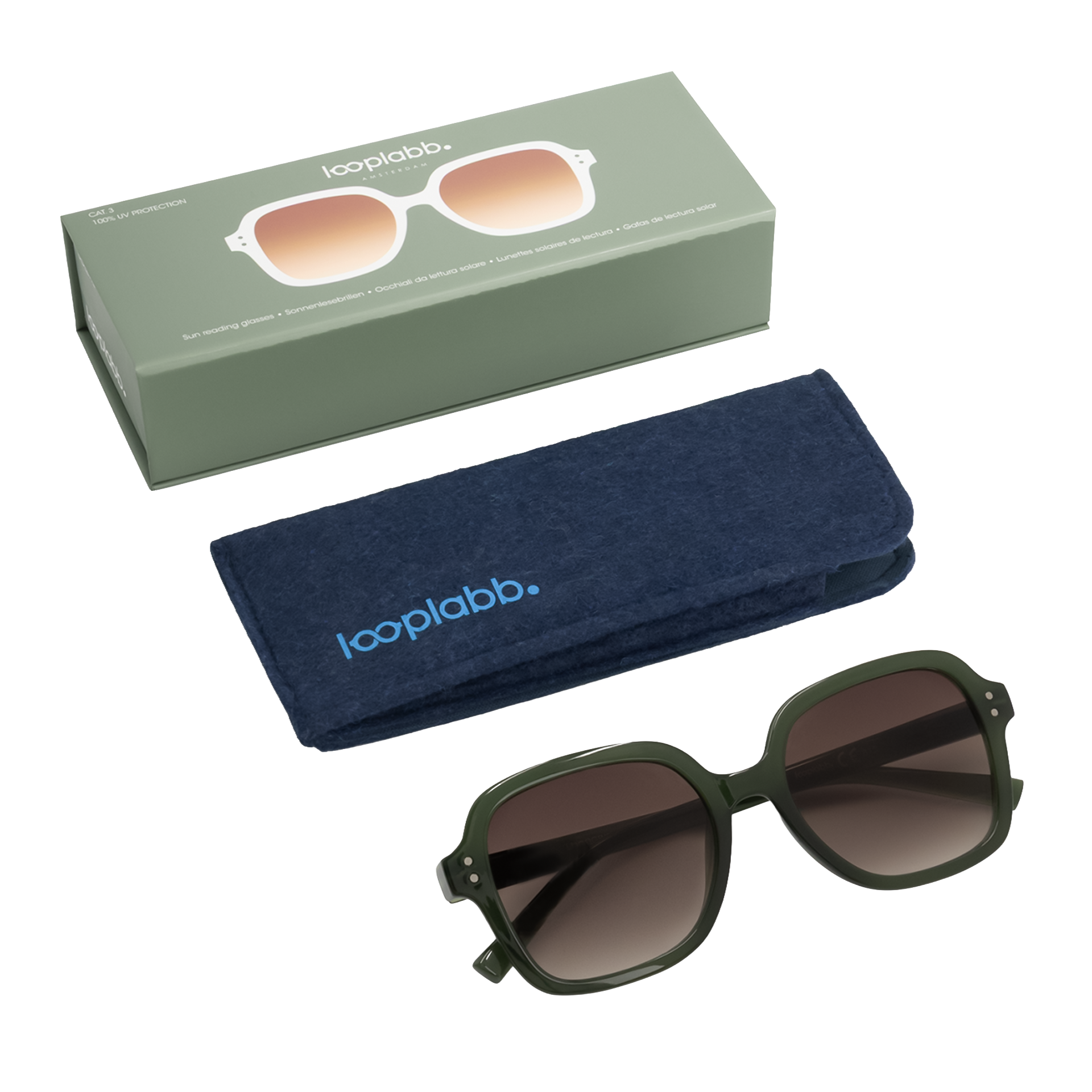Looplabb Sonnenbrille COLLETTE SUN Dunkelgrün