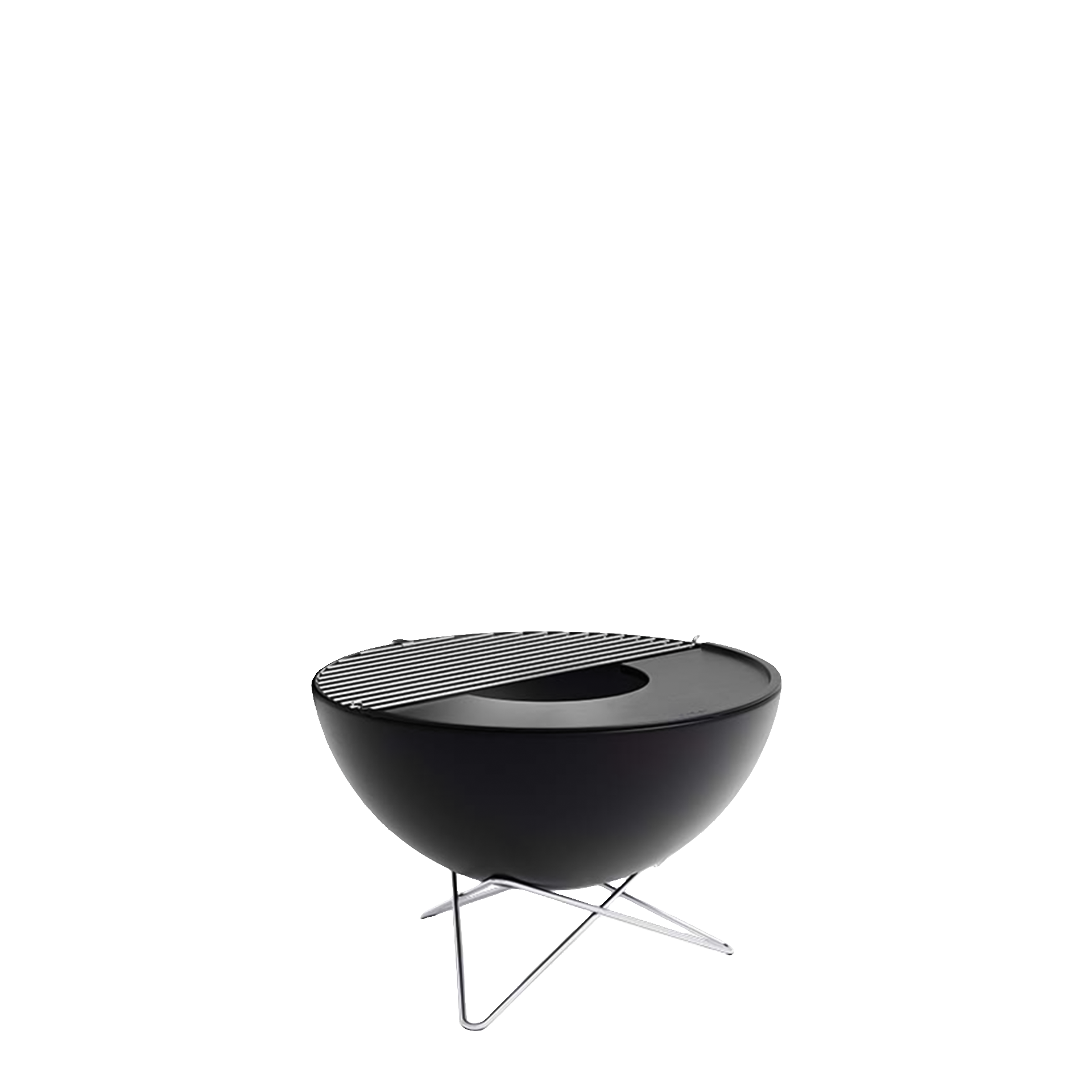 Grill grid 57, BBQ-Grill, Kugelgrill, Schwarz, Grillrost, Metallbeine