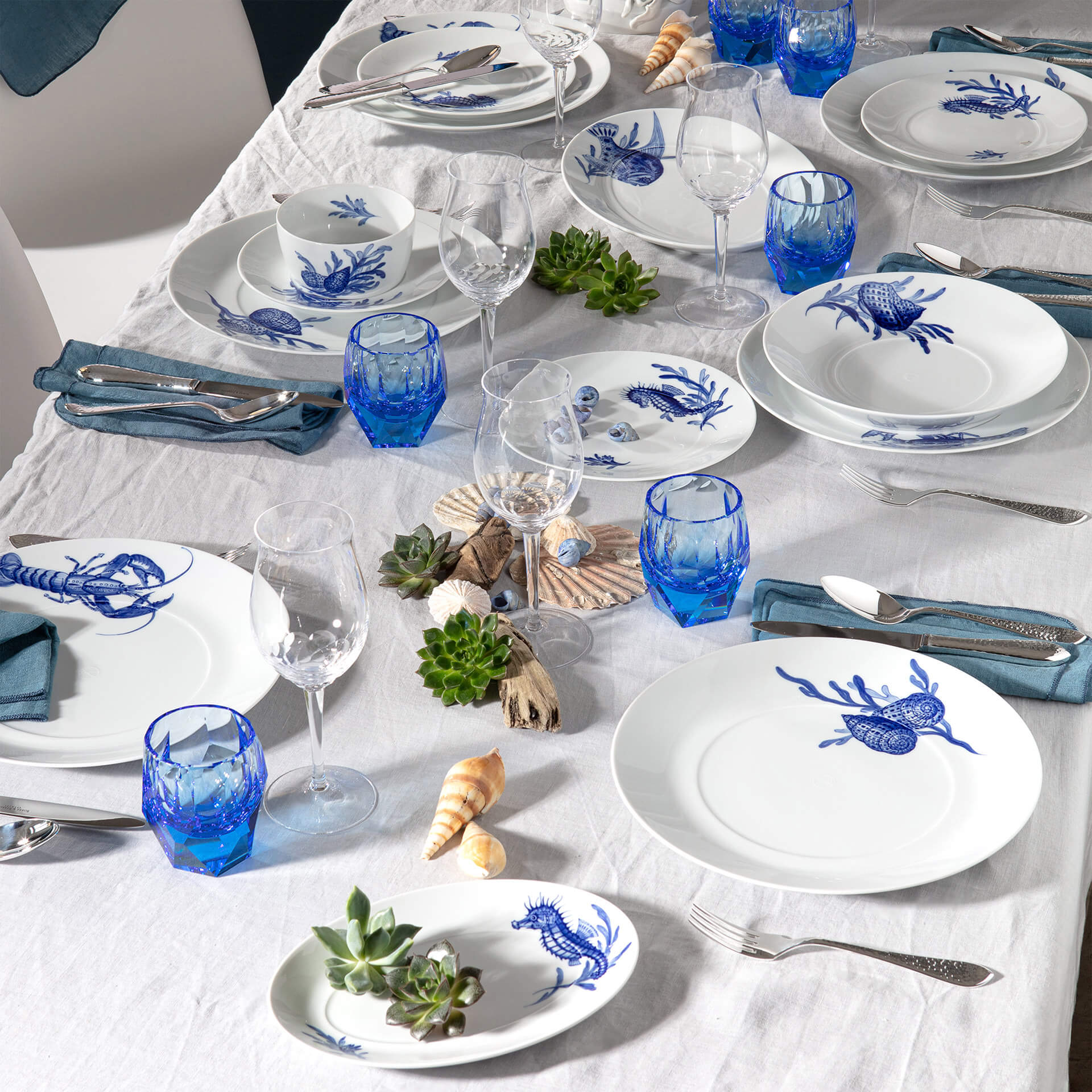 Meissen Cosmopolitan Blue Treasure Platte Fisch