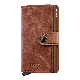 Secrid, Vintage, Wallet, wallet, brown, leder, card holder, verschluss