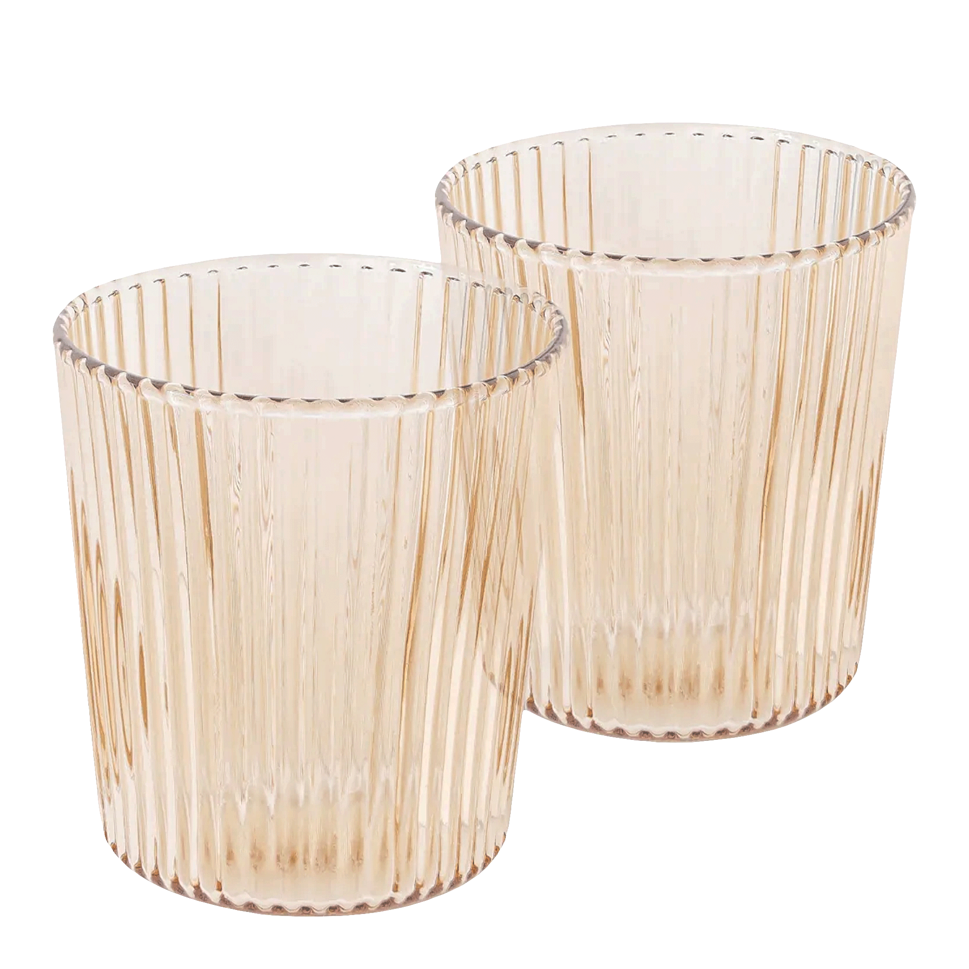 Water Glasses Bells 0.18 l Set of 6, Glas, Kübel-Glas, Rippen-Glas, Durchsichtiges Glas, Stabiler Kelch