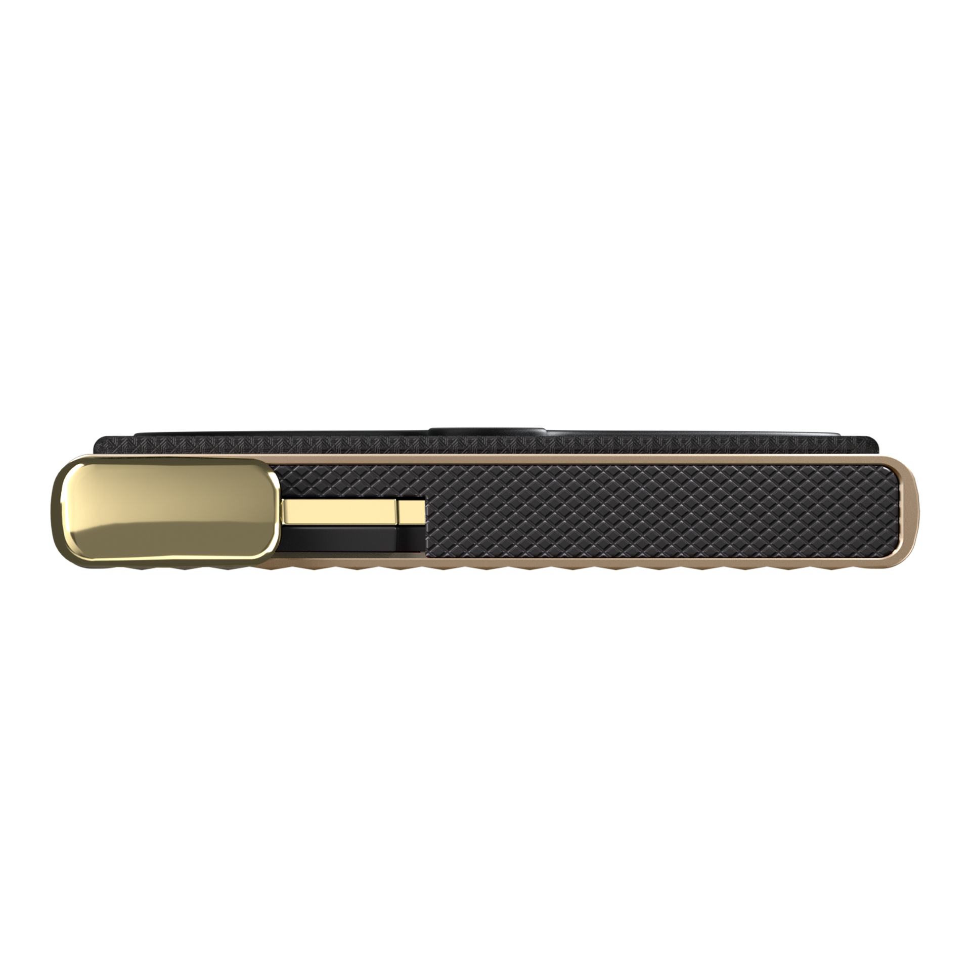Cardprotector+ Cashmere, geldbörse, reißverschluss, schwarz, gold, strukturiert