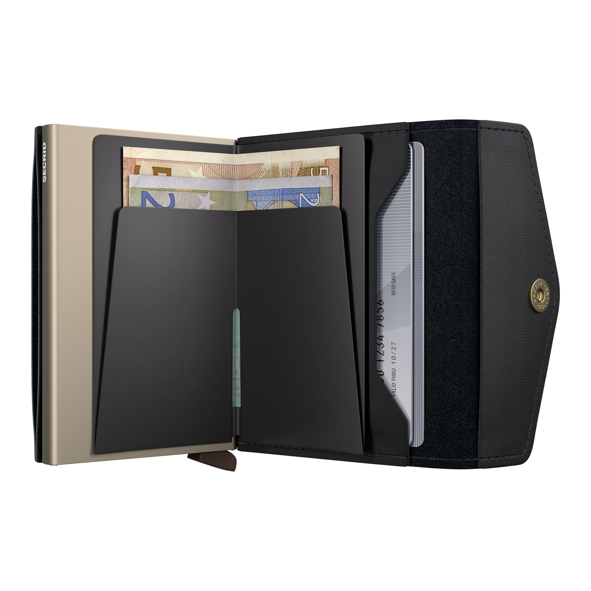 Envelope Wallet Black, Geldbörse, Portemonnaie, Kartenfach, Hülle, Geldbeutel