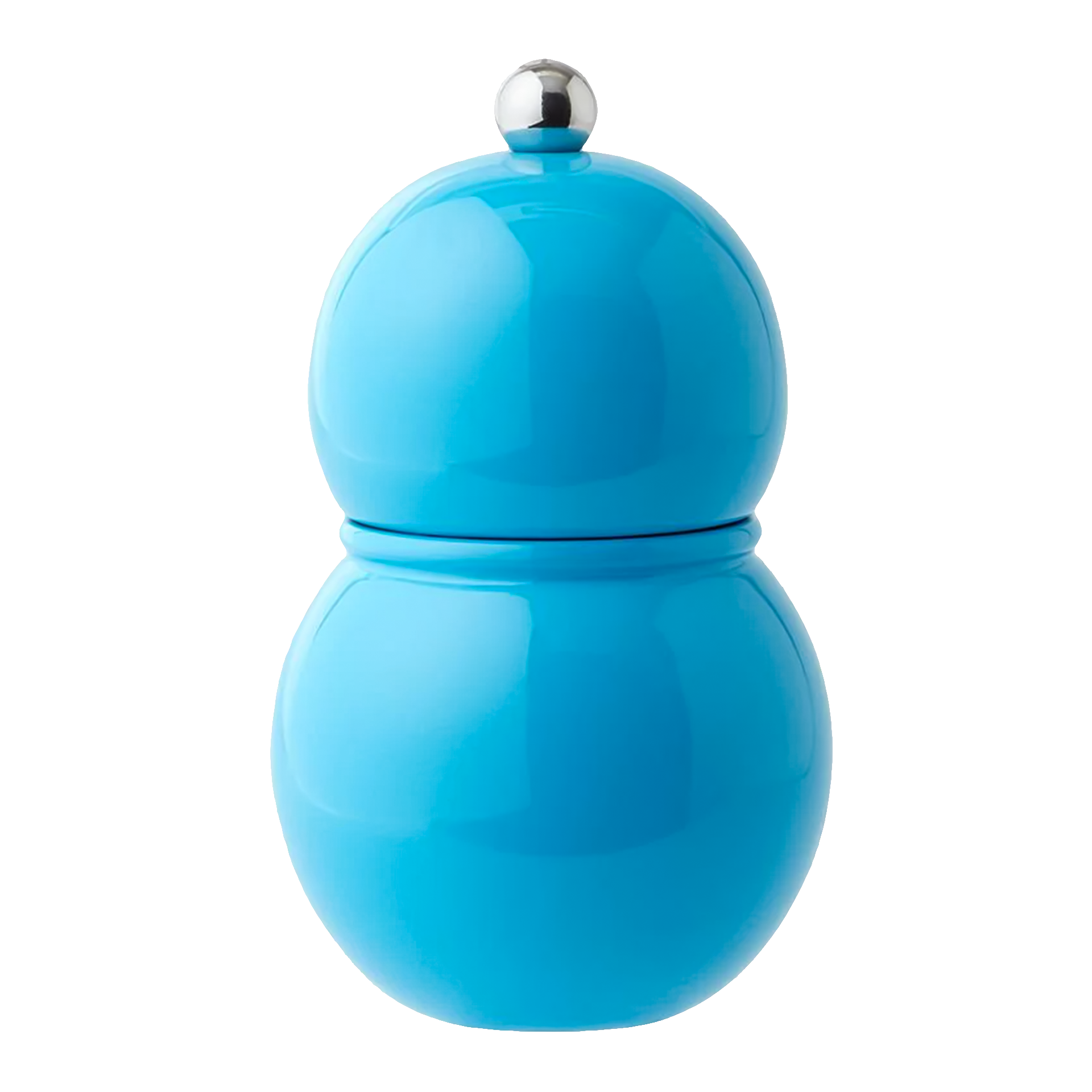 Salt- Pepper Mill aqua 12 cm, Flasche, Wasserflasche, Trinkflasche, Blau, Kugelverschluss