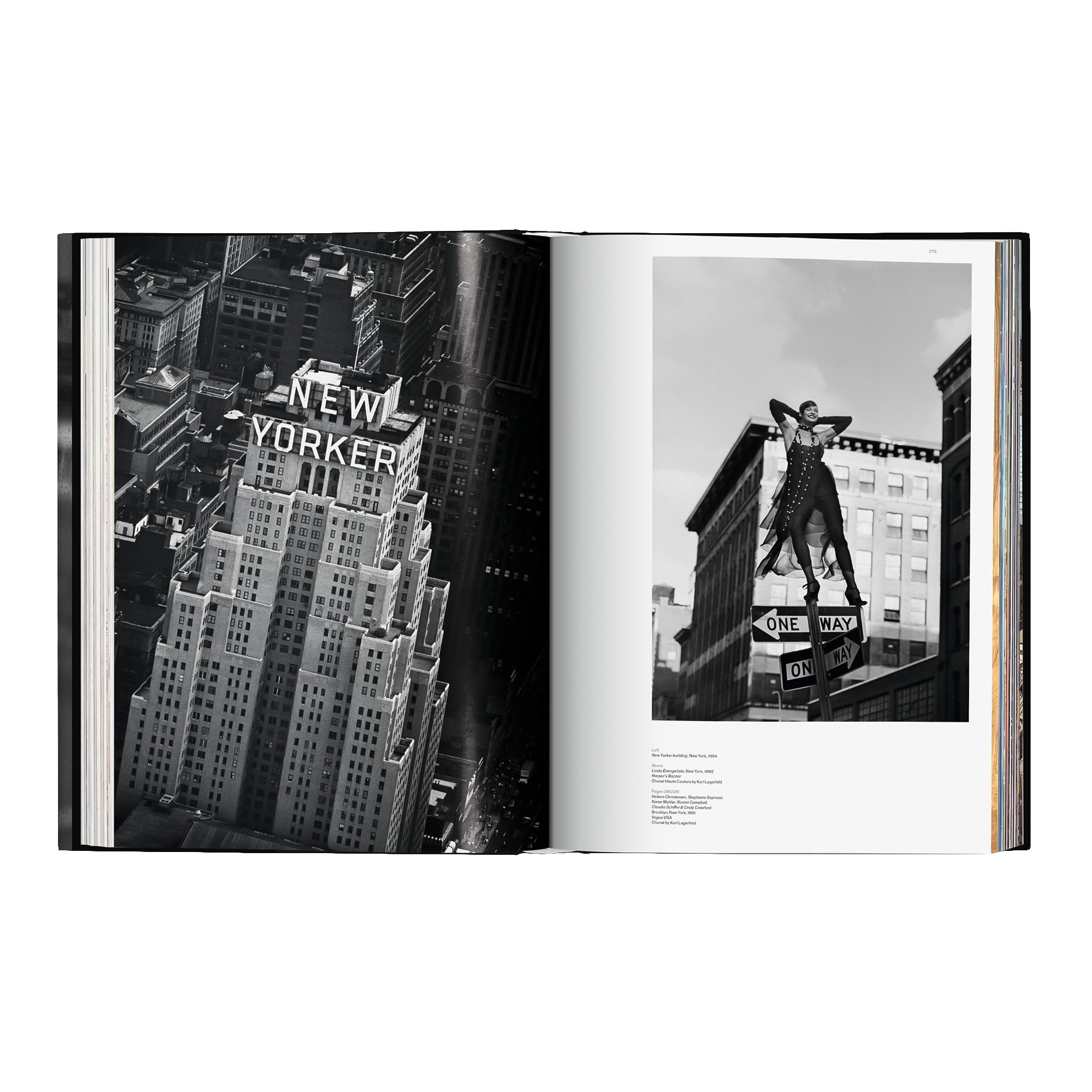 Coffee Table Book Peter Lindbergh. On Fashion Photography, New Yorker, Stadtansicht, Wolkenkratzer, Schwarzweiss, Einbahnstraße