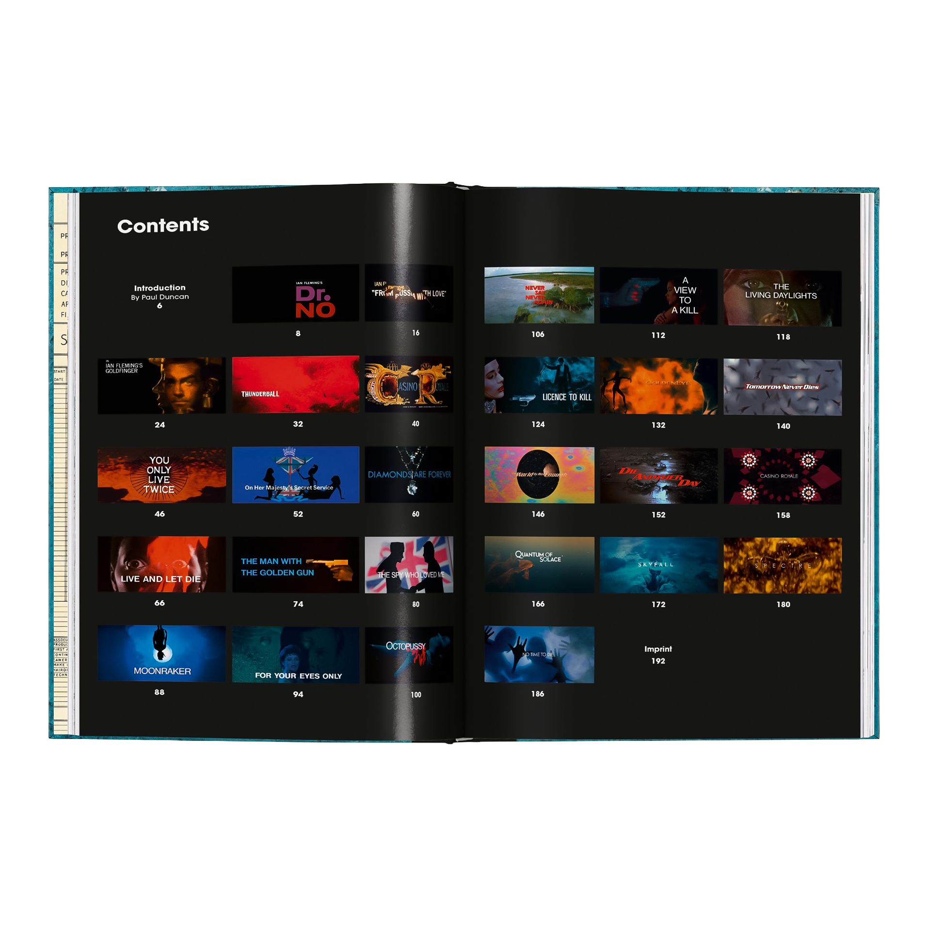 The James Bond Archives. The Complete Films, Inhalt, Buch, Katalog, Layout, Bilder