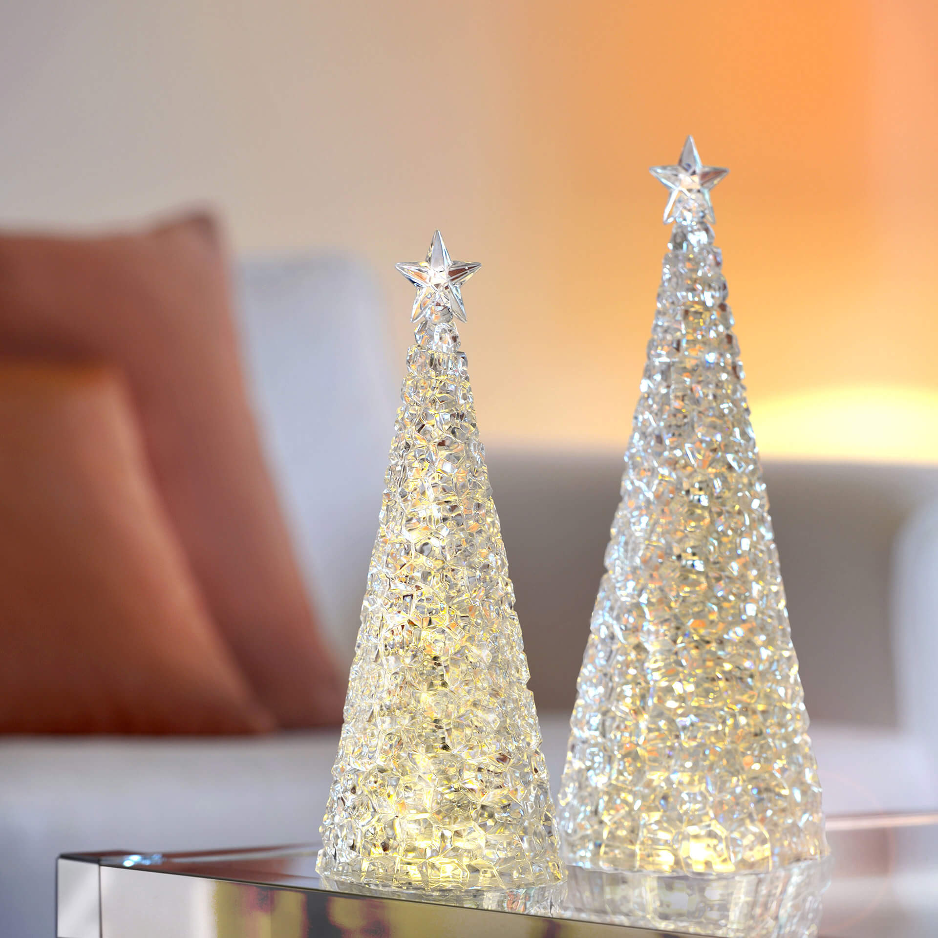 Sompex GLAMOR LED Dekolampe Baum silber 28 cm