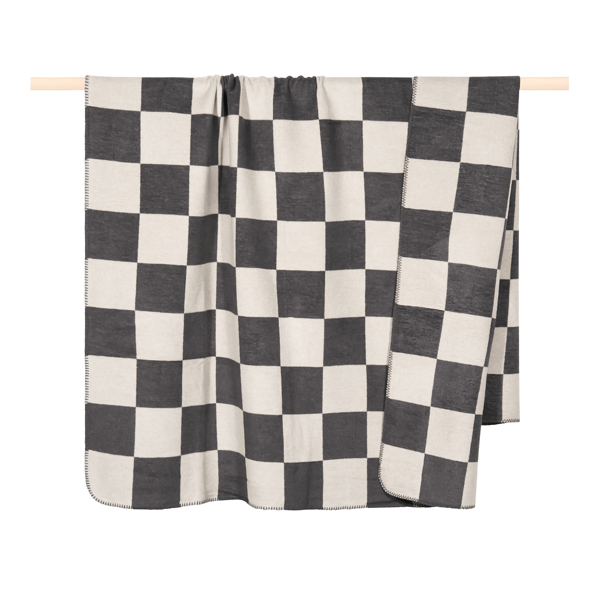 pad CHESS Decke Schwarz Weiß