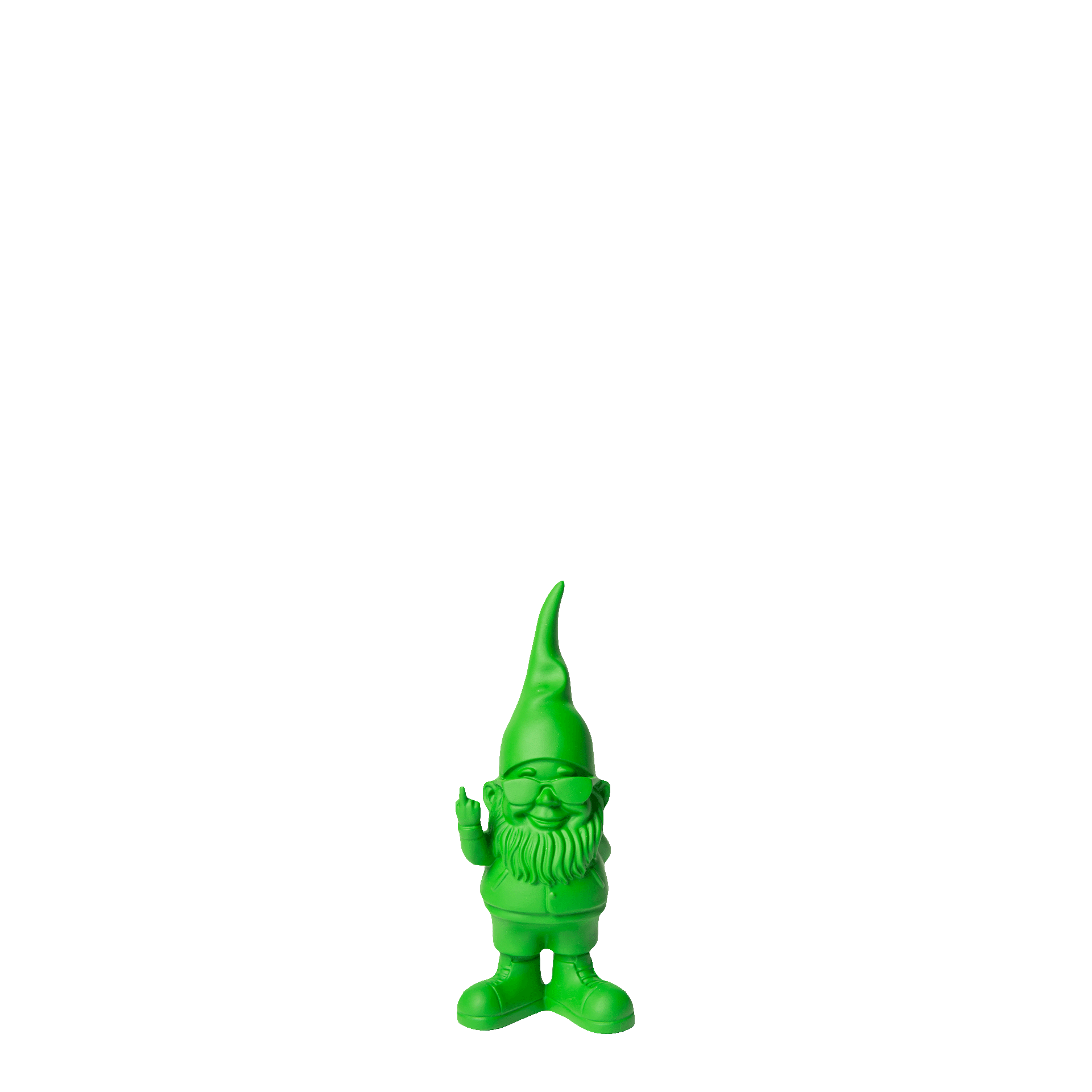 Gnome Bernado green 12 cm, Gnom, Figur, Gartenfigur, Kunststoff, Grün