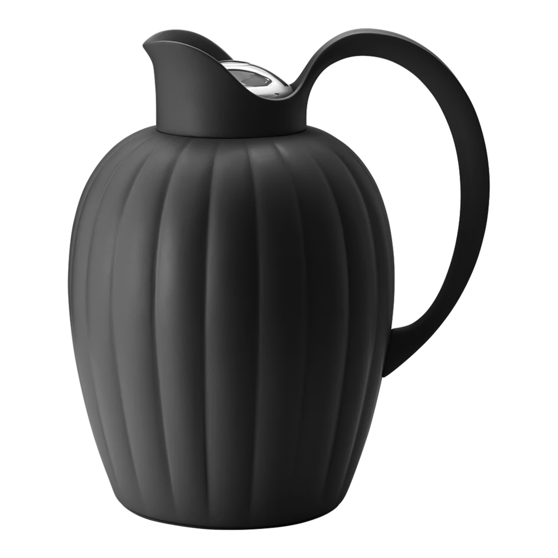 Thermo Jug 1 l black, Kaffeekanne, Stahl, matte, schwarz, großes Gefäß