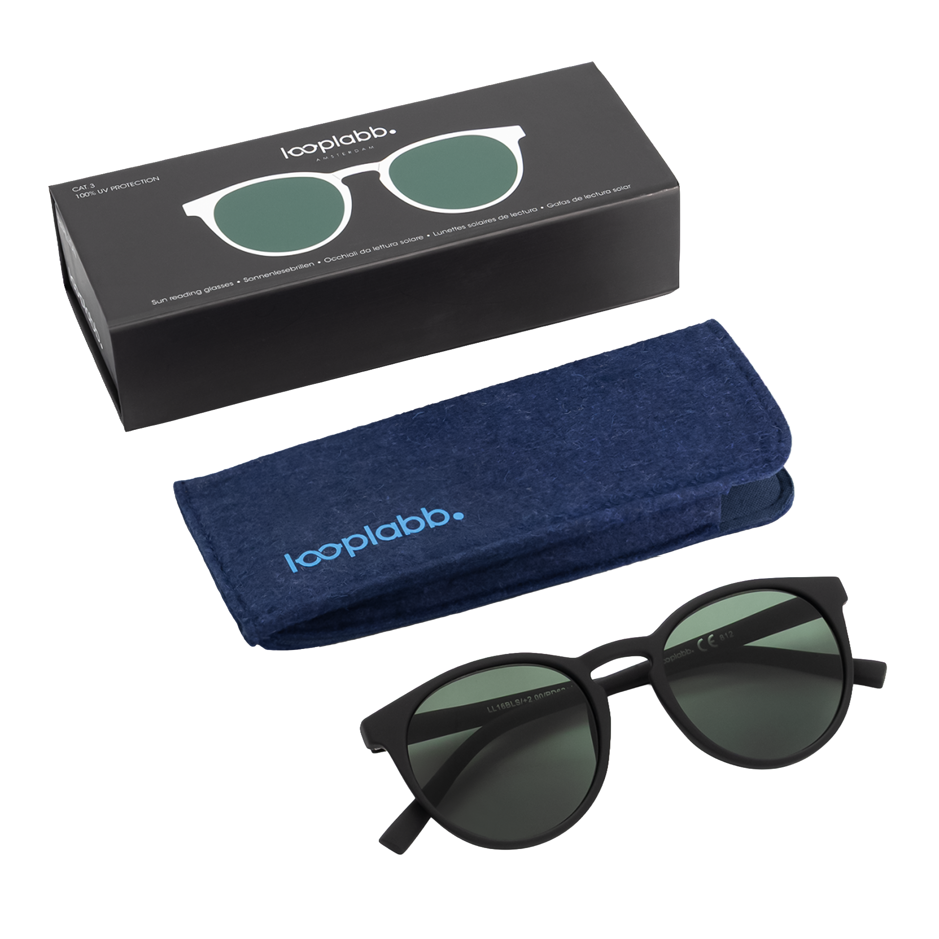 Looplabb Sonnenbrille PAPILLON SUN Schwarz