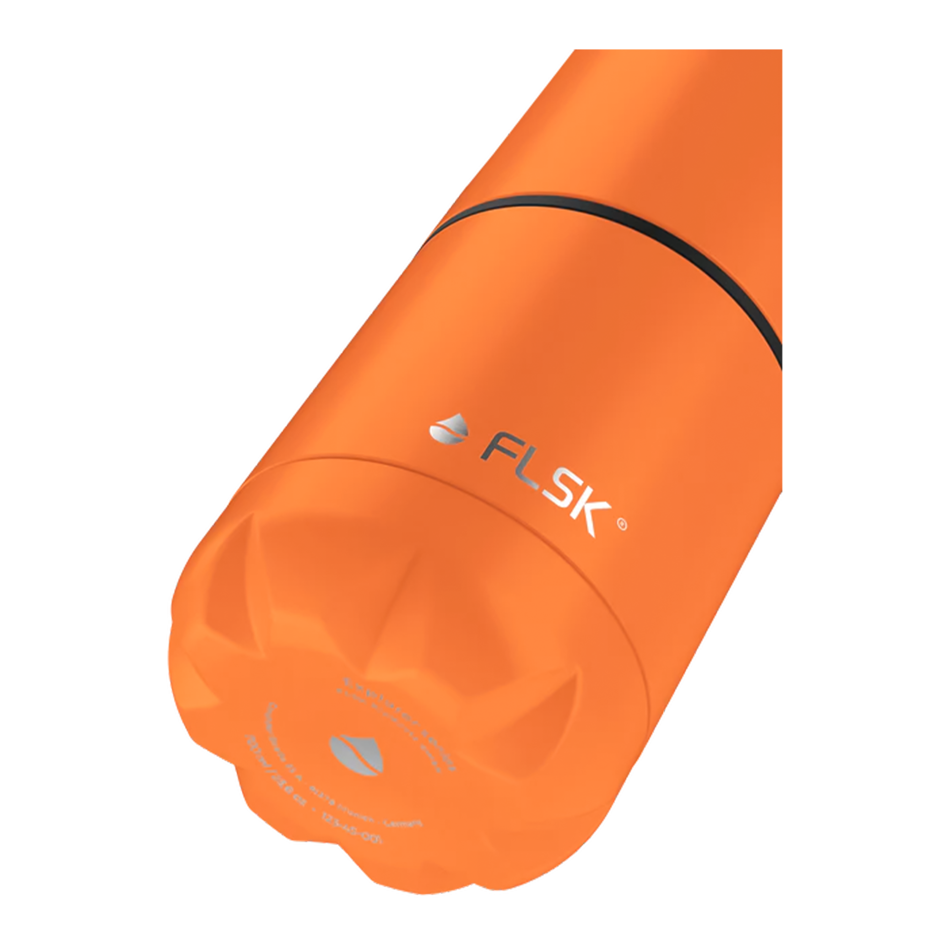 FLSK Trinkflache mit Becher Orange 0.70 l