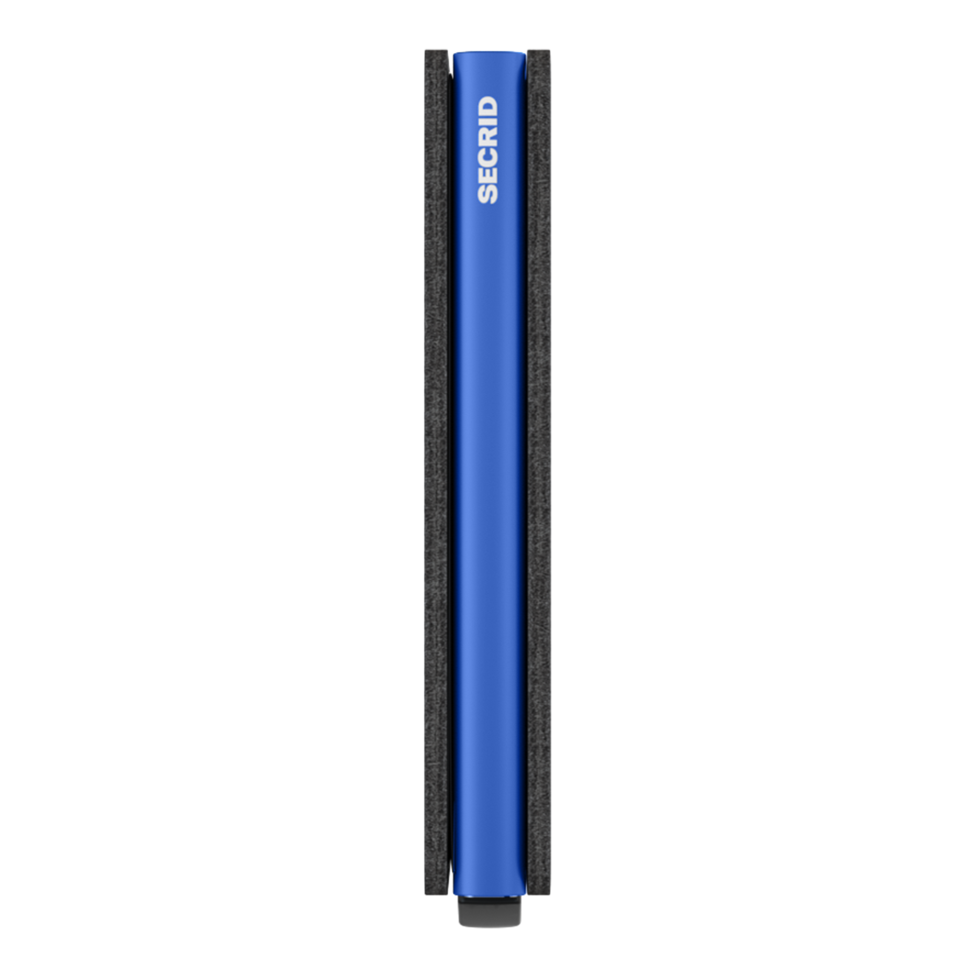 Slimwallet Black/Blue, blauer Zylinder, Bleistift, SeCRID, blaue Säule, metallisch blau