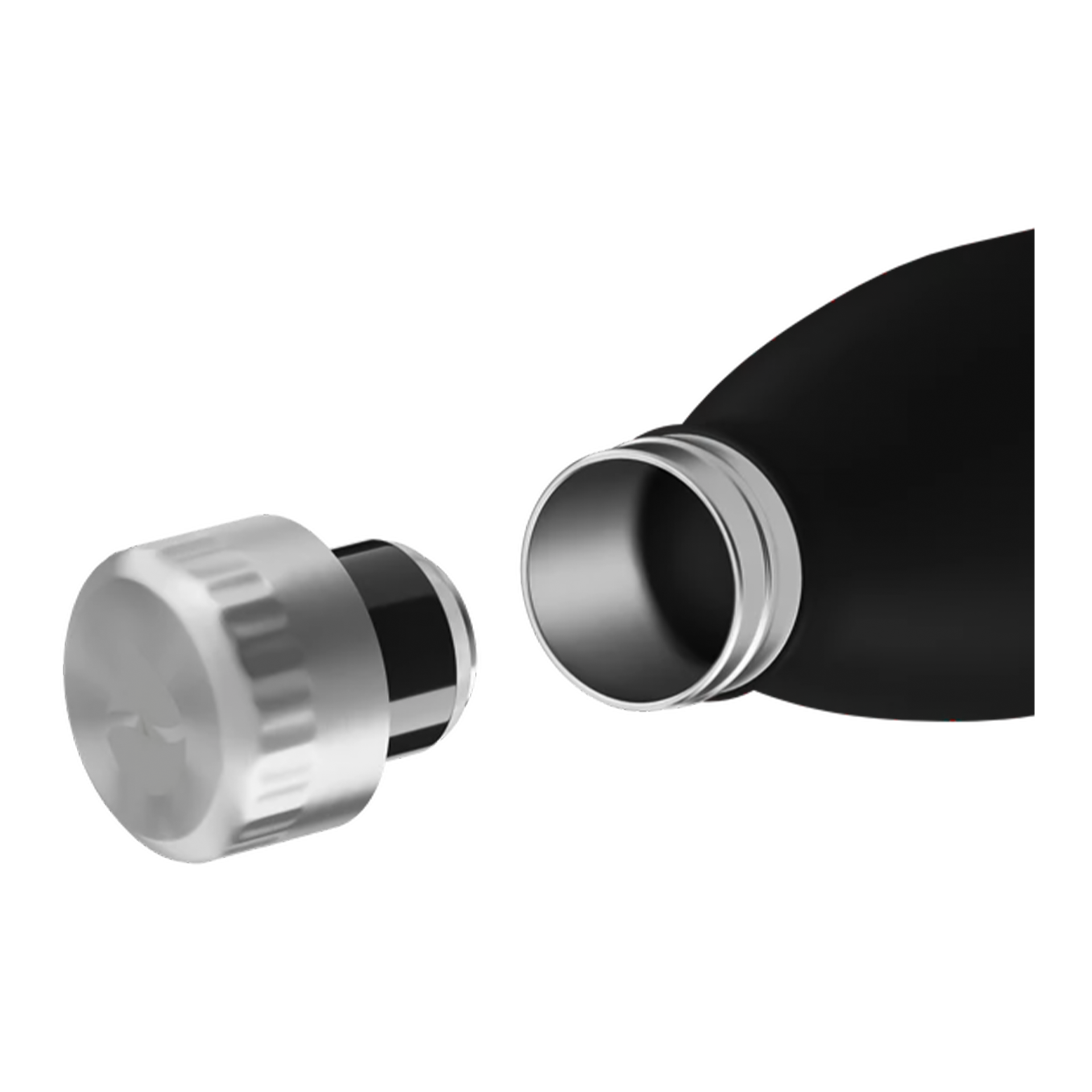 FLSK Trinkflasche Schwarz 0,75 l