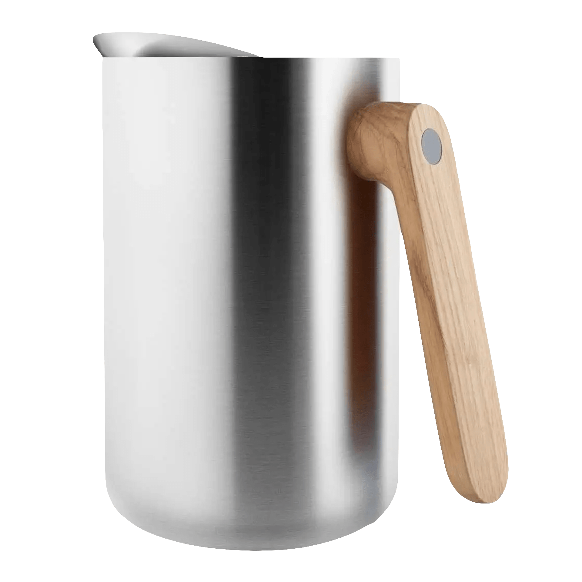 Vakuum Jug Stainless Steel 1.00 l, Kaffeekanne, Stahl, Holzgriff, Metall, Spitzdeckel