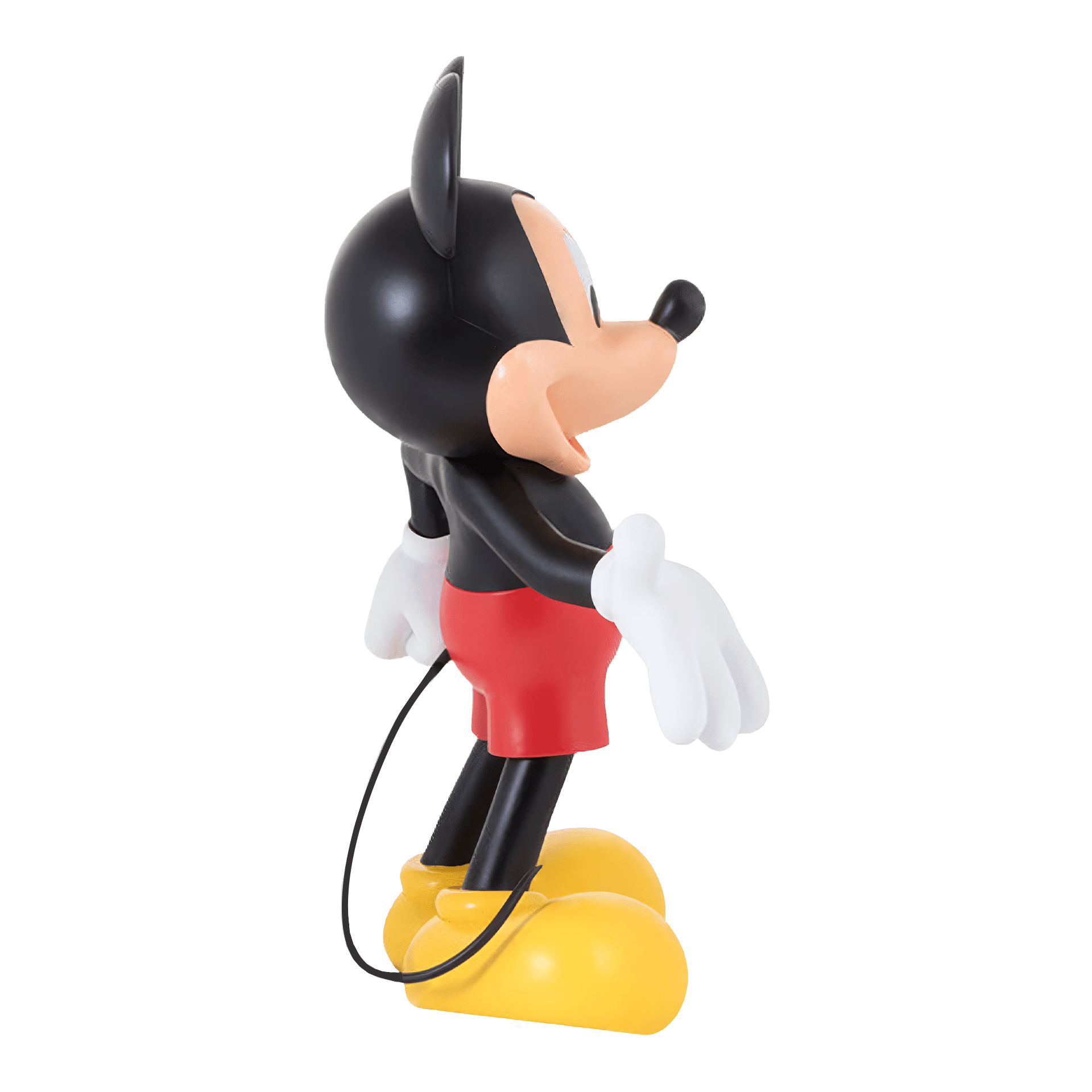 Mickey Welcome Original 30 cm, Minnie Maus Figur, Figur, Glatte Oberfläche, Gelb Schuhwerk, Schwarz-Rote Kleidung