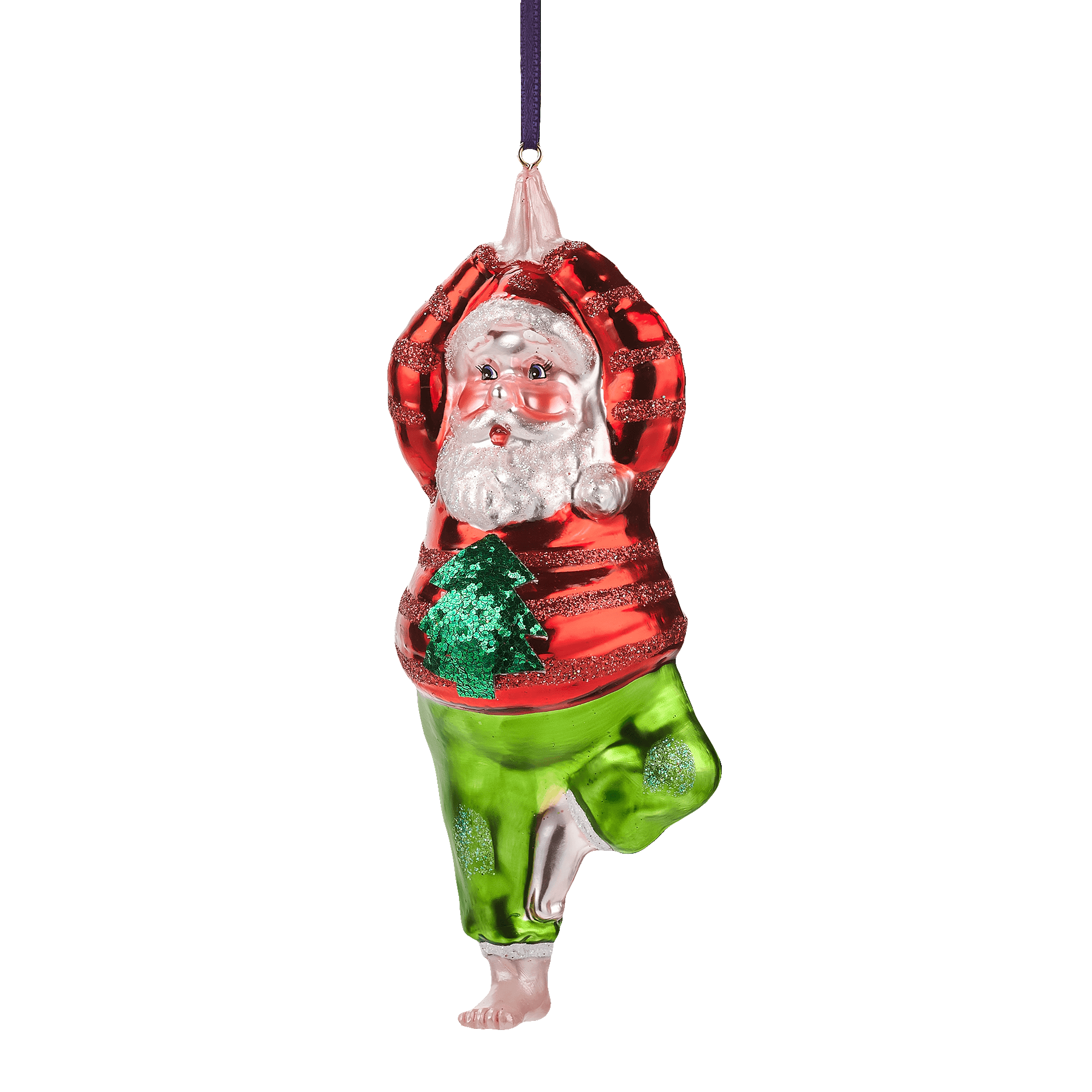 Gift Company Hänger Yoga Santa Baum Haltung