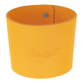 Christofle Leather Cuff Yellow